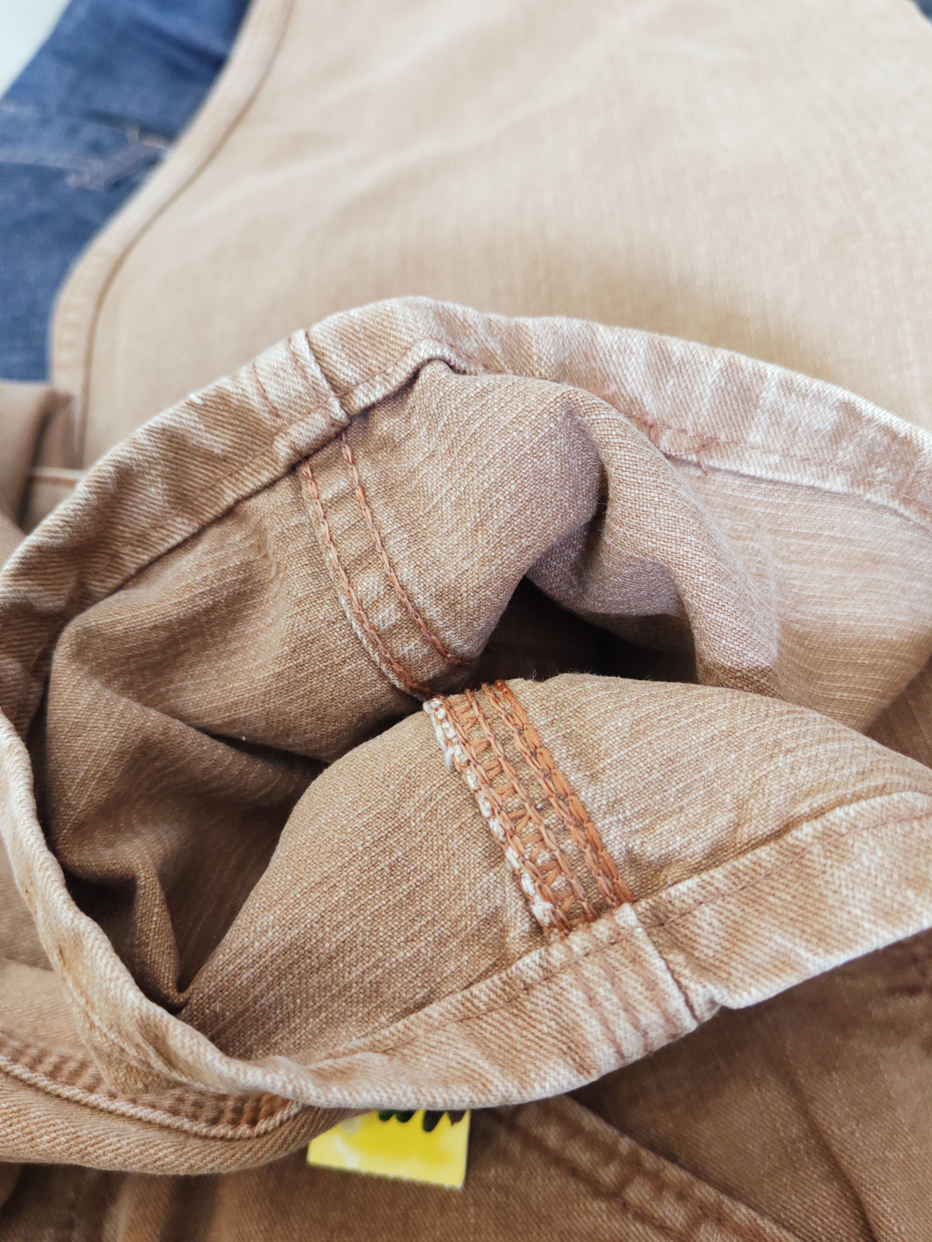 Lee Lee Dungarees Carpenter Brown Distressed Ripped Jeans #W109 Size US 32 / EU 48 - 13 Thumbnail