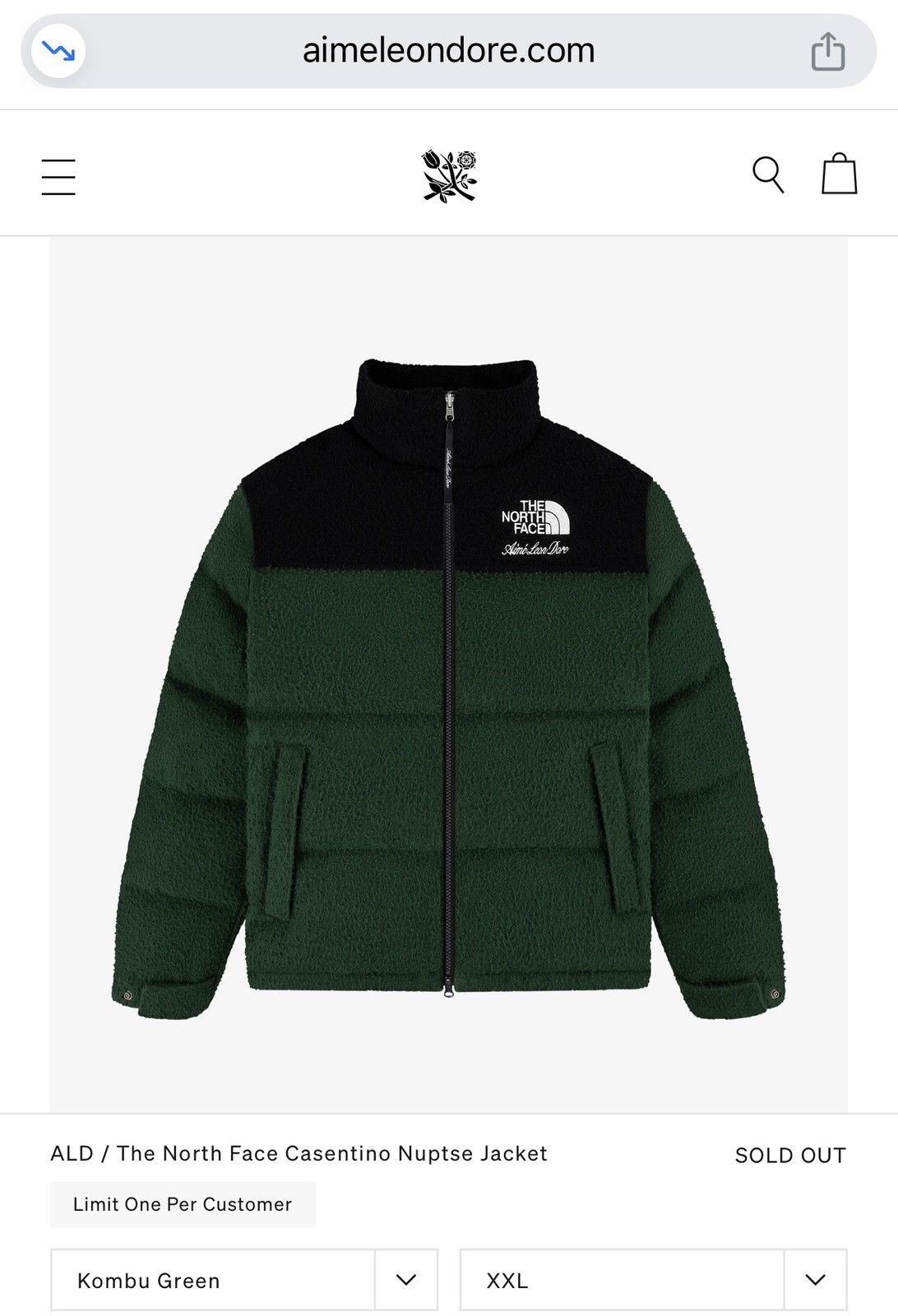 ALD / The North Face Casentino Nuptse Jacket