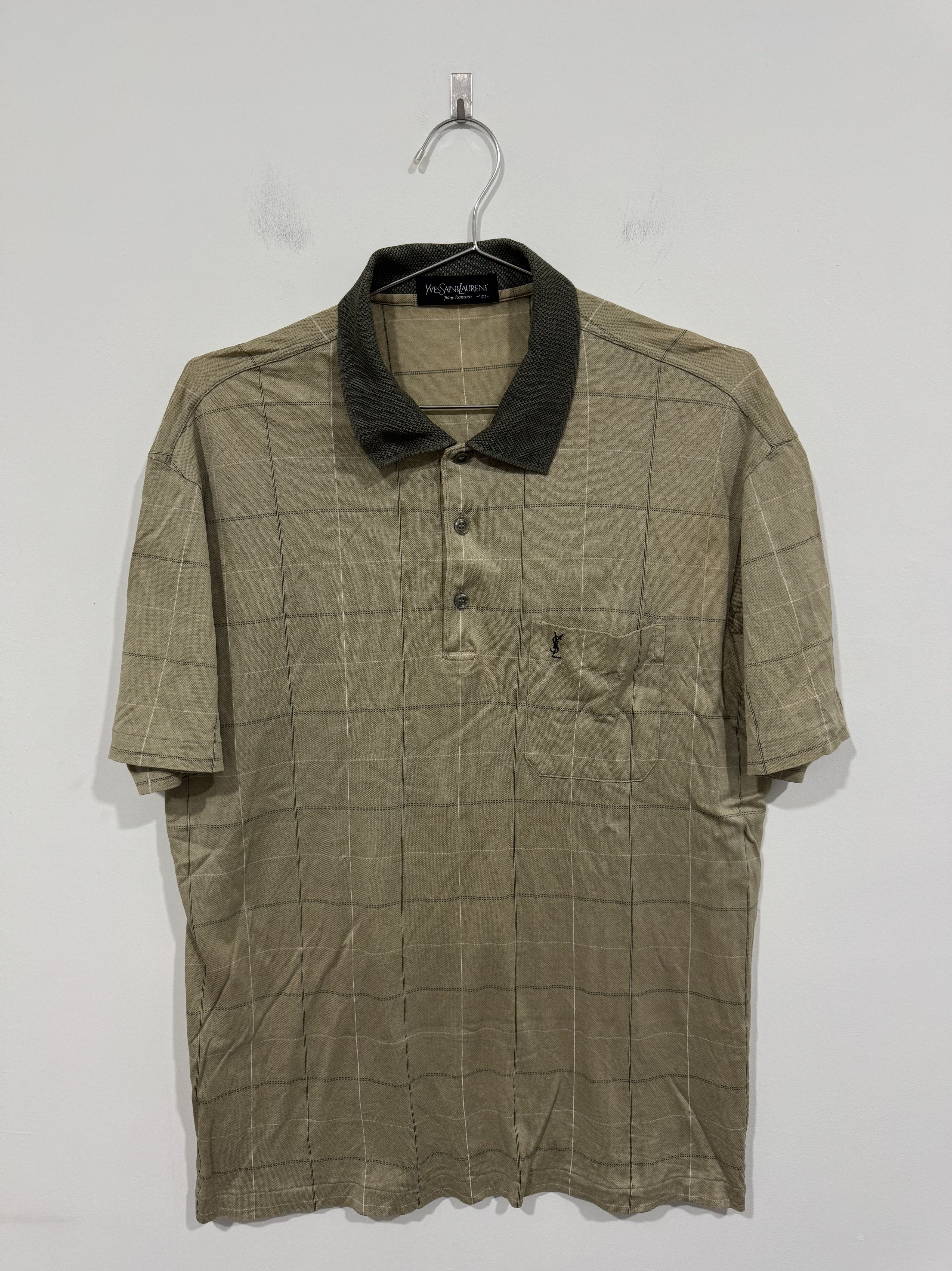 Yves Saint Laurent Vintage YSL Pocket Polo Tee Size US L / EU 52-54 / 3 - 1 Thumbnail