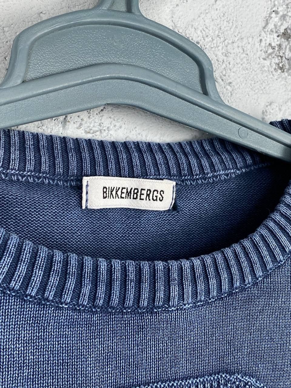 Dirk Bikkembergs × Vintage Vintage Bikkembergs Garmetn Dyed Big Logo Sweater Size US M / EU 48-50 / 2 - 6 Thumbnail