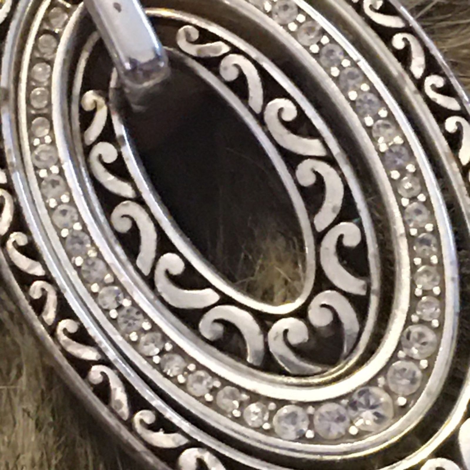 Vintage Vintage silver graduated scroll disc earrings Size ONE SIZE - 3 Thumbnail