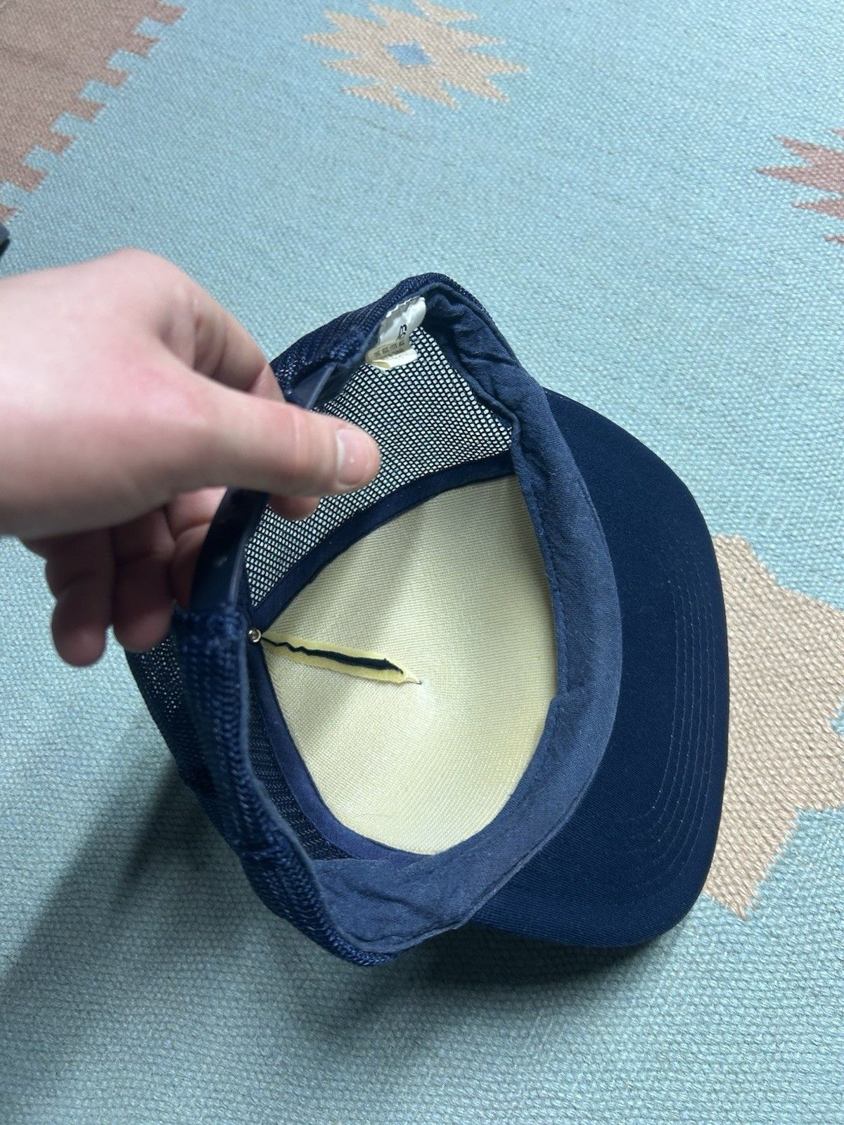 Vintage Vintage trucker hat Valley Petreoleum oil Michigan navy blue Size ONE SIZE - 6 Thumbnail