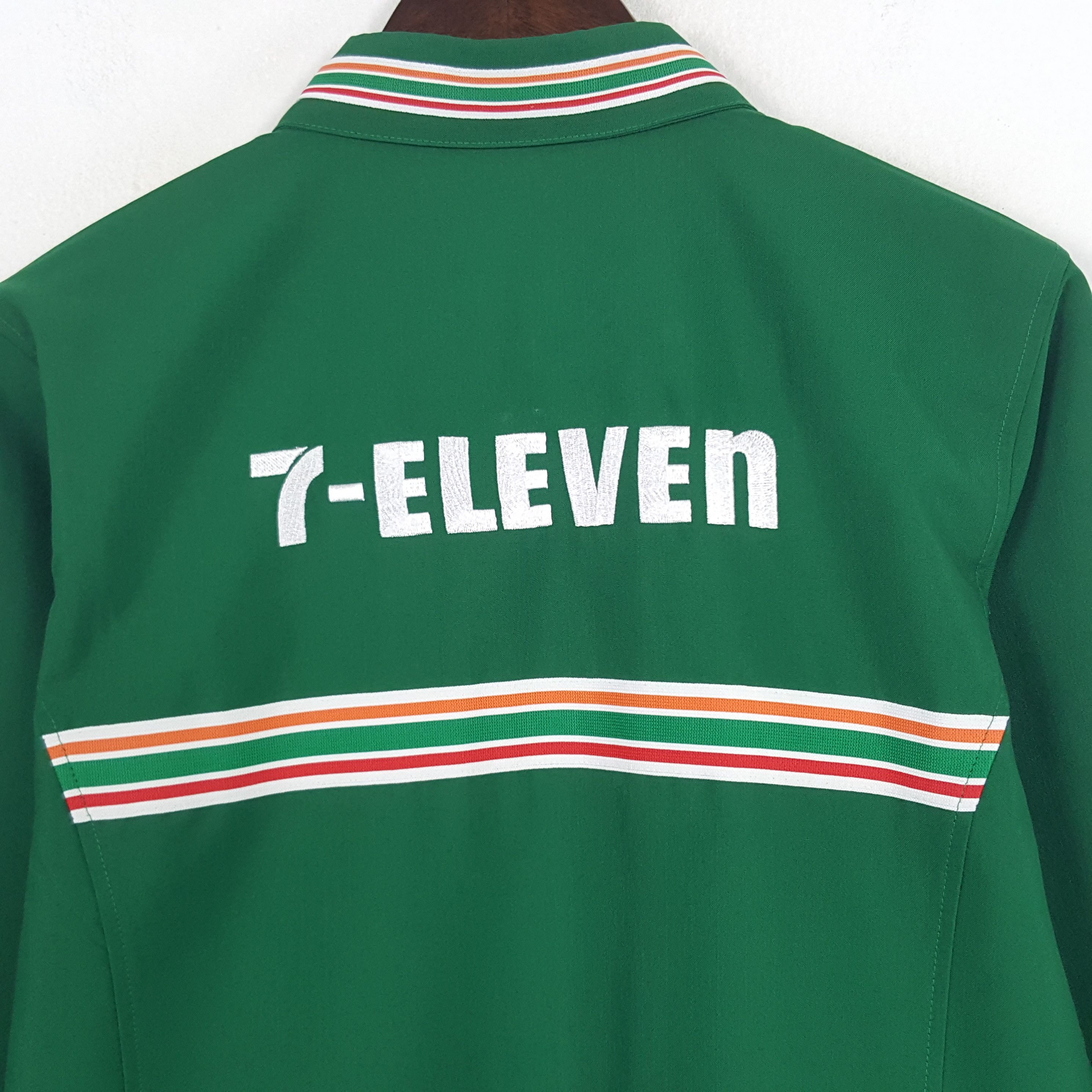 Vintage 7 Eleven Embroidery Logo Worker Zipper Jacket