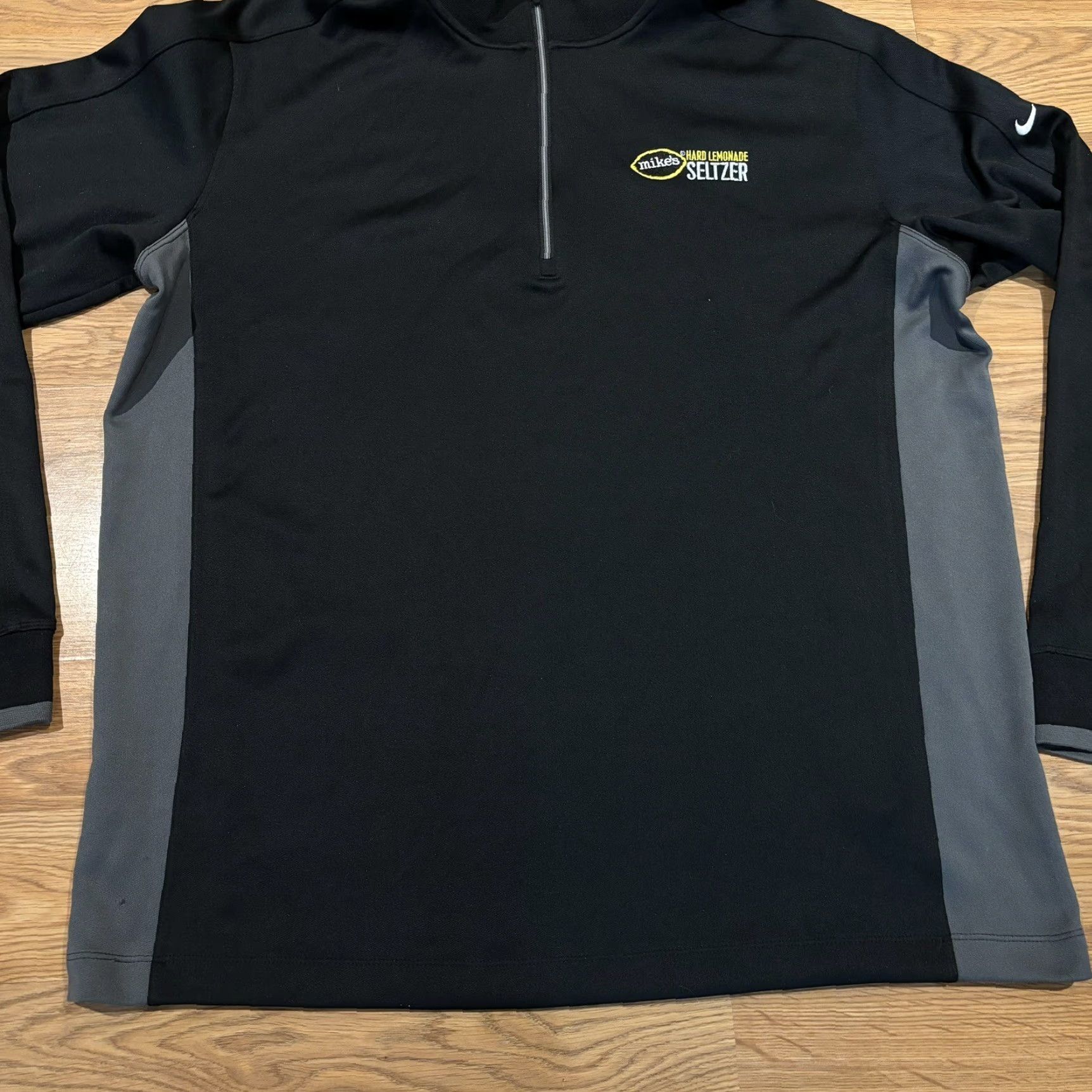 Nike Nike Dri Fit Black Long Sleeve 1/4 Zip Pullover Mike’s Hard Lemonade Men’s XL Size US XL / EU 56 / 4 - 4 Thumbnail