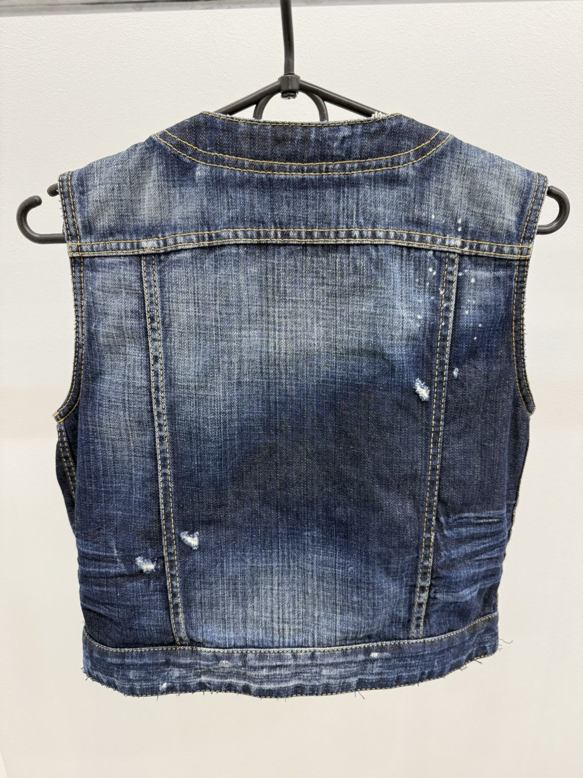 Dsquared2 Dsquared2 Distressed Denim Vest Size S / US 4 / IT 40 - 2 Thumbnail