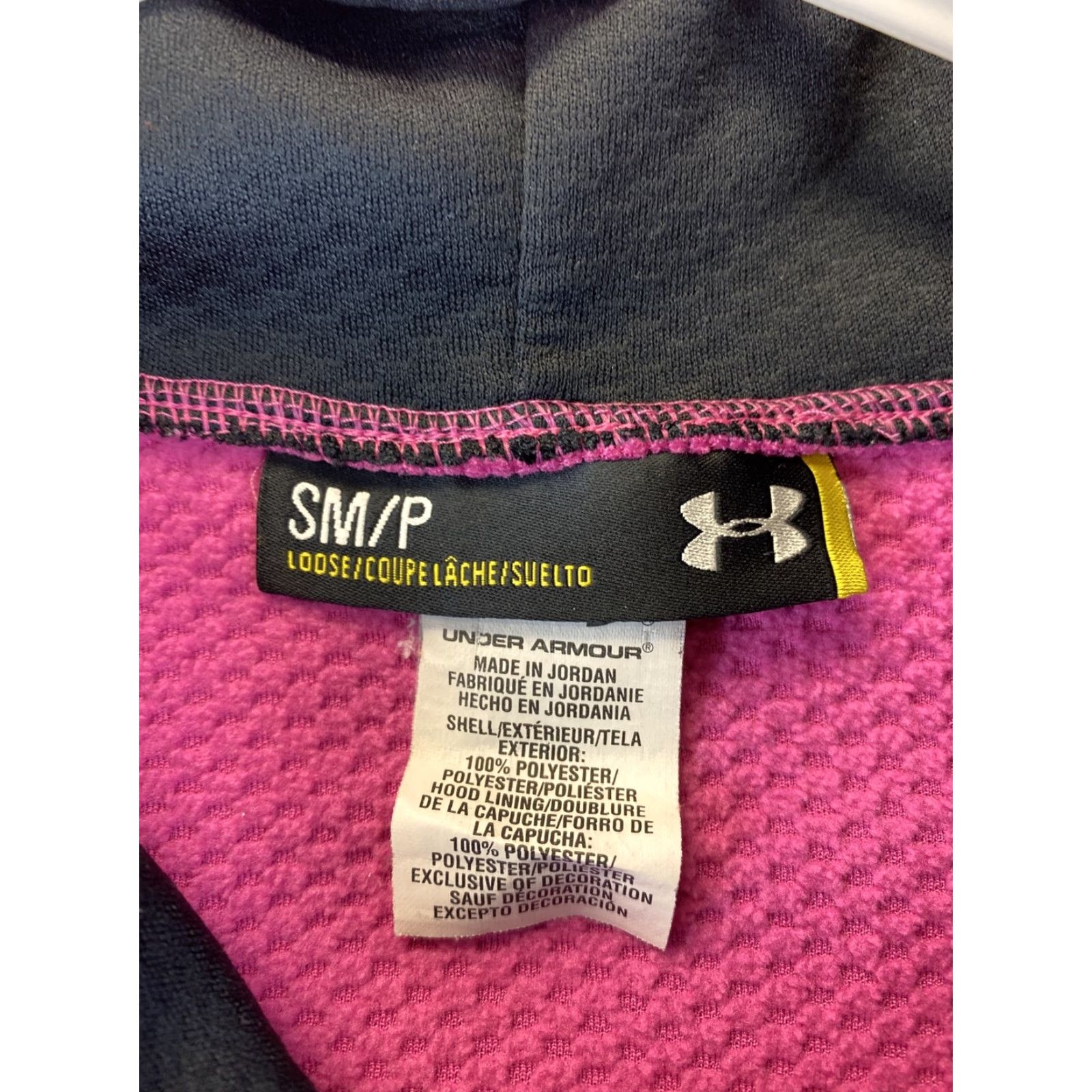 Under Armour Under Armour Womens S Pink Tech Fleece Cold Gear Hoodie Sweatshirt Pullover All Seasons Activewear Storm Size S / US 4 / IT 40 - 4 Thumbnail