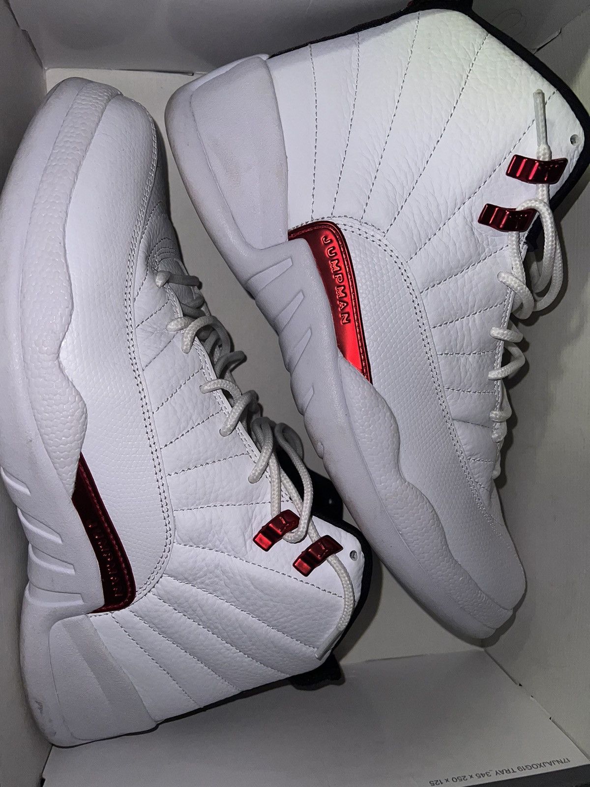 image of Jordan Brand 12 Retro Twist Shoes in White, Men's (Size 11)