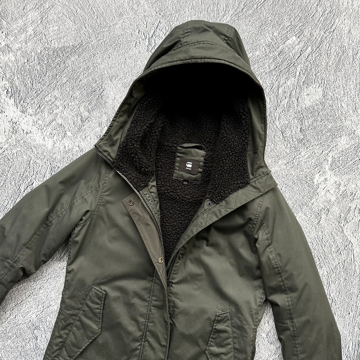 G-Star Women’s G-Star Raw Rovic Slim Teddy Parka Green Size: M Size M / US 6-8 / IT 42-44 - 11 Thumbnail