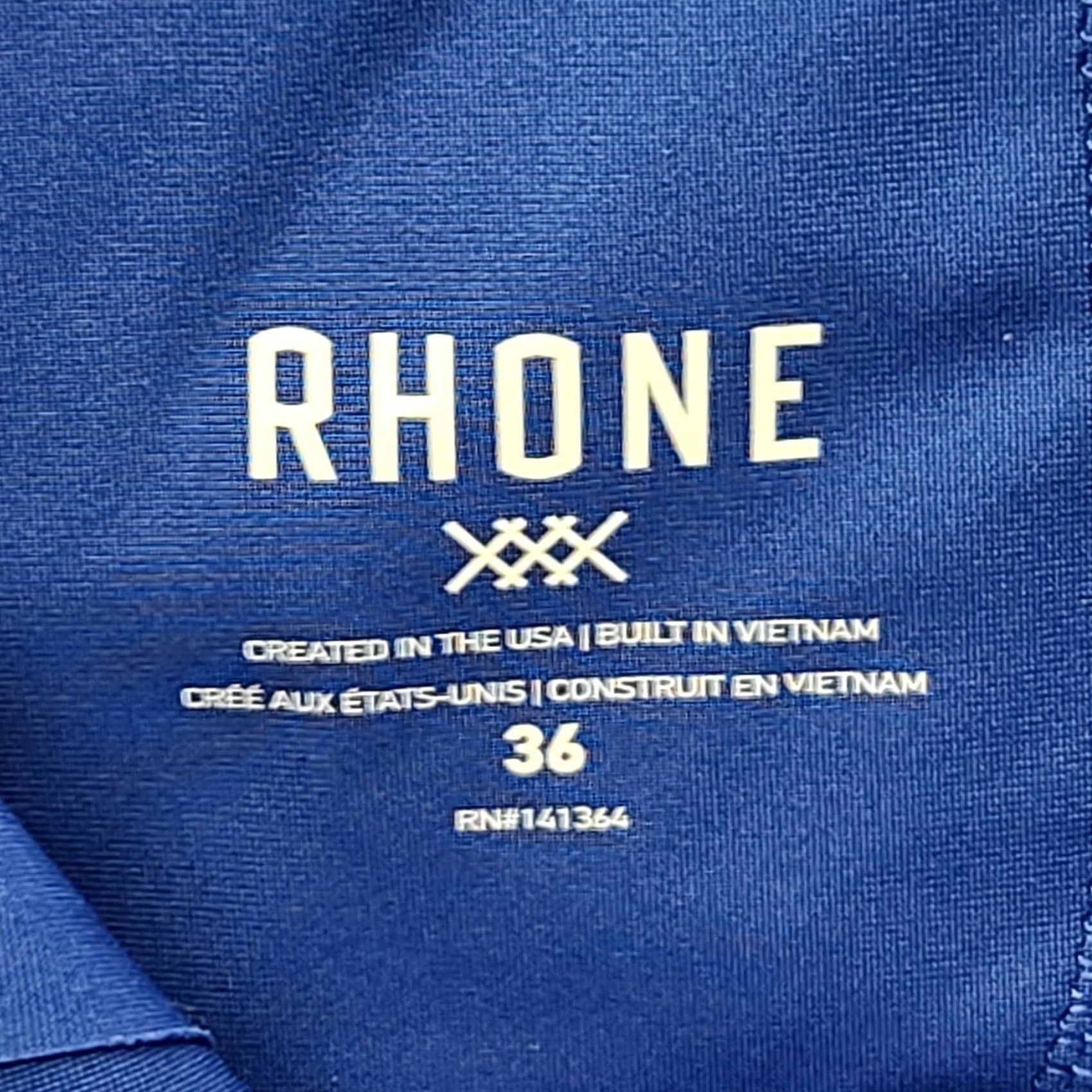 Rhone Rhone Mens 36 Regular Fit Commuter Shorts Nylon Polyester Spandex Blue Pockets 9in Inseam Chino Athletic Golf Activewear Size US 36 / EU 52 - 2 Thumbnail