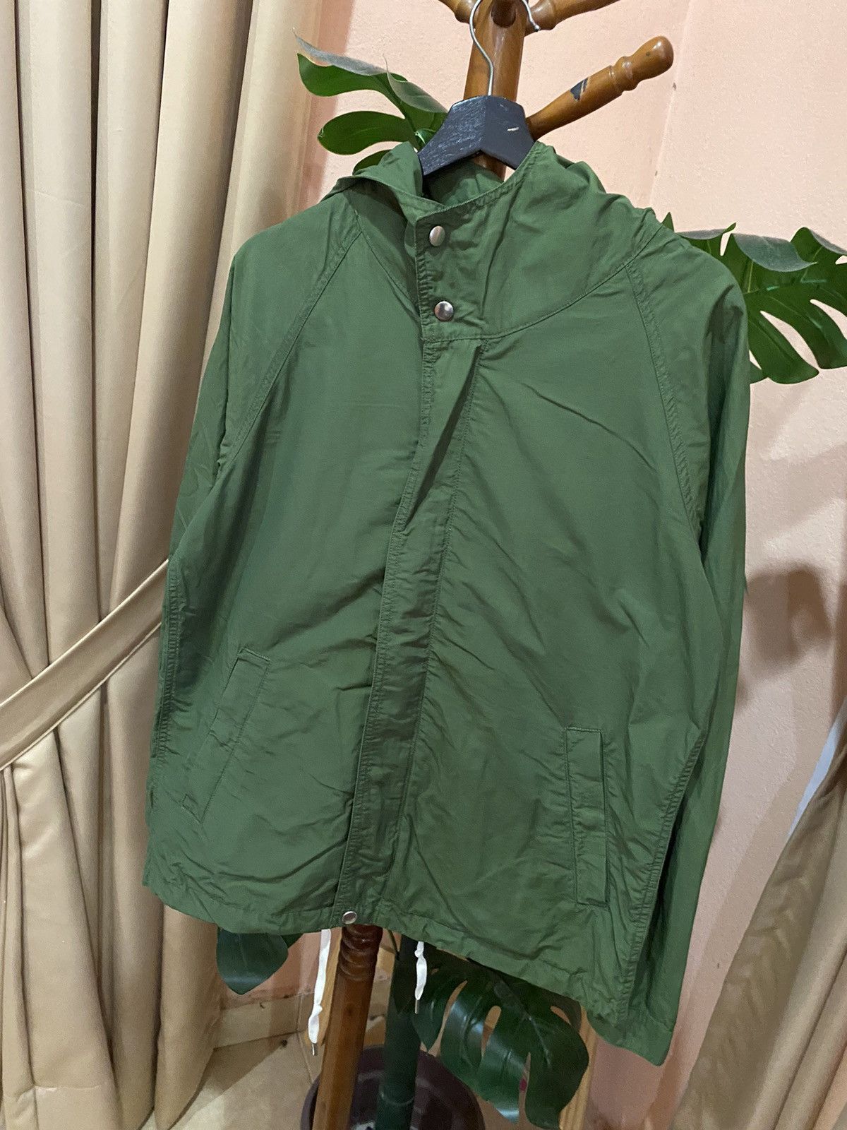 Ships Jet Blue SHIPS JET BLUE Green Hooded Jacket – Medium – Cotton & Nylon Size US M / EU 48-50 / 2 - 2 Thumbnail