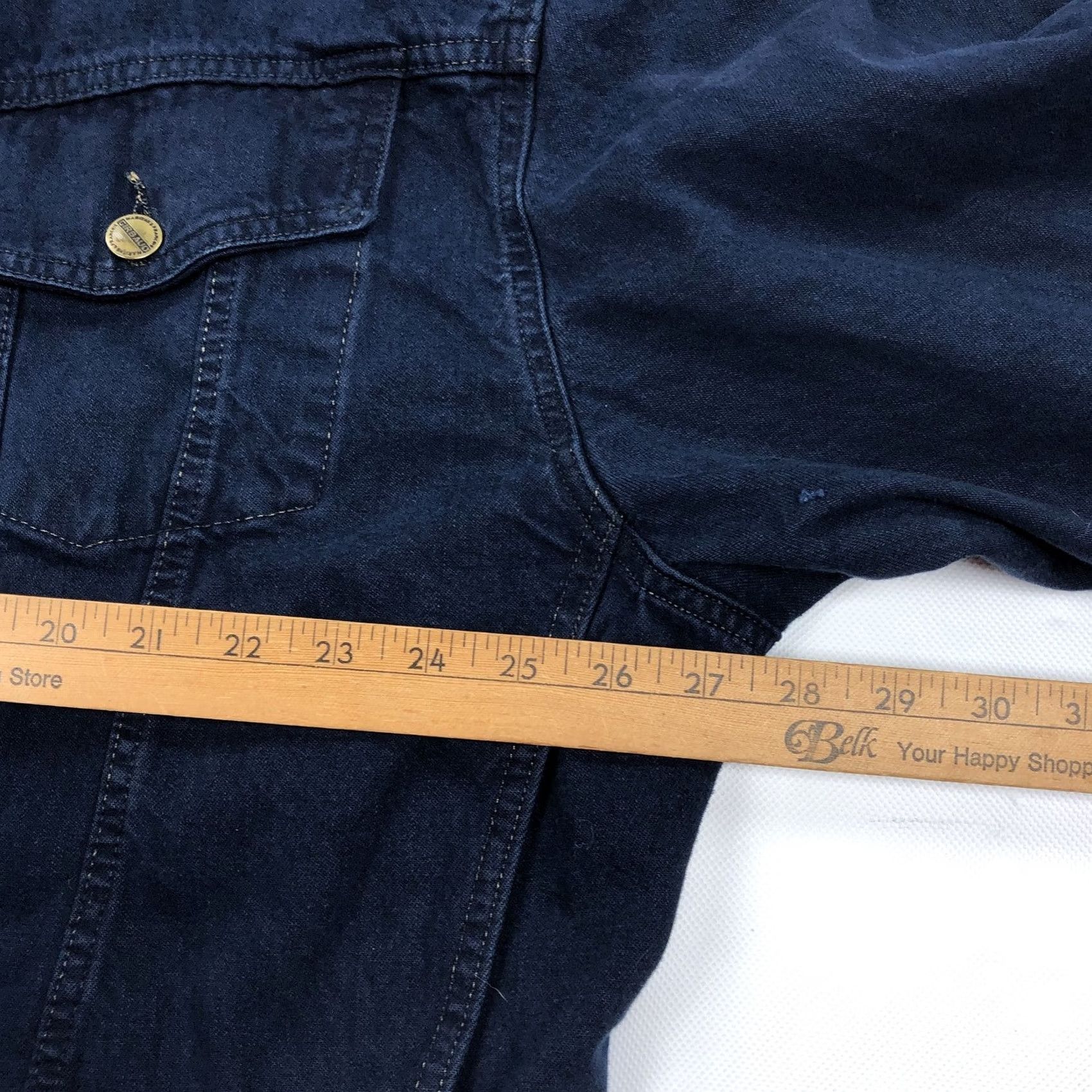 Vintage VINTAGE Marithé & François Girbaud Men's XL Blue Denim Jean Jacket Button Front Size US 36 / EU 52 - 6 Thumbnail