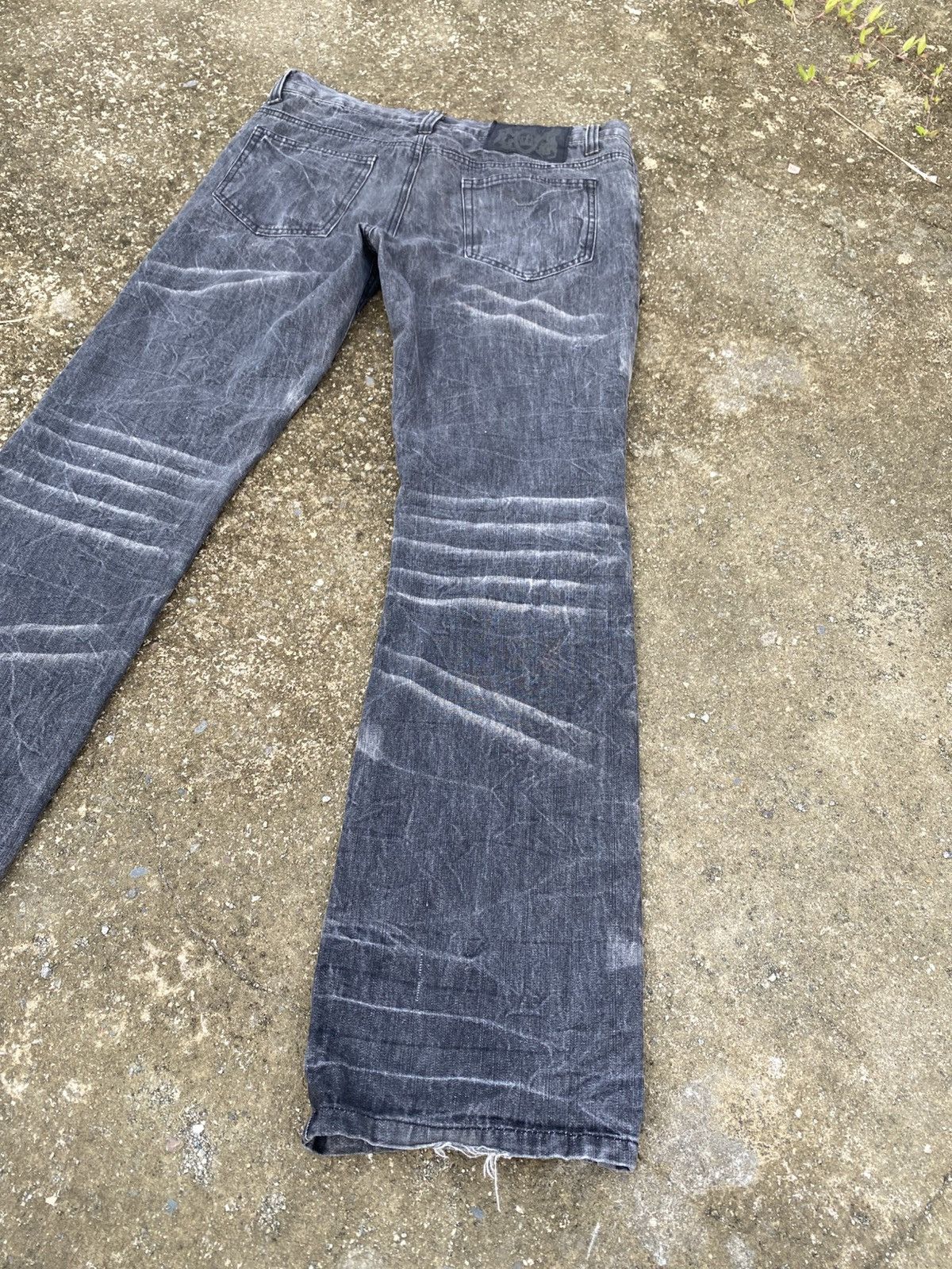 LOWBOX LOWBOX Washed Black Bootcut Jeans Size US 32 / EU 48 - 5 Thumbnail