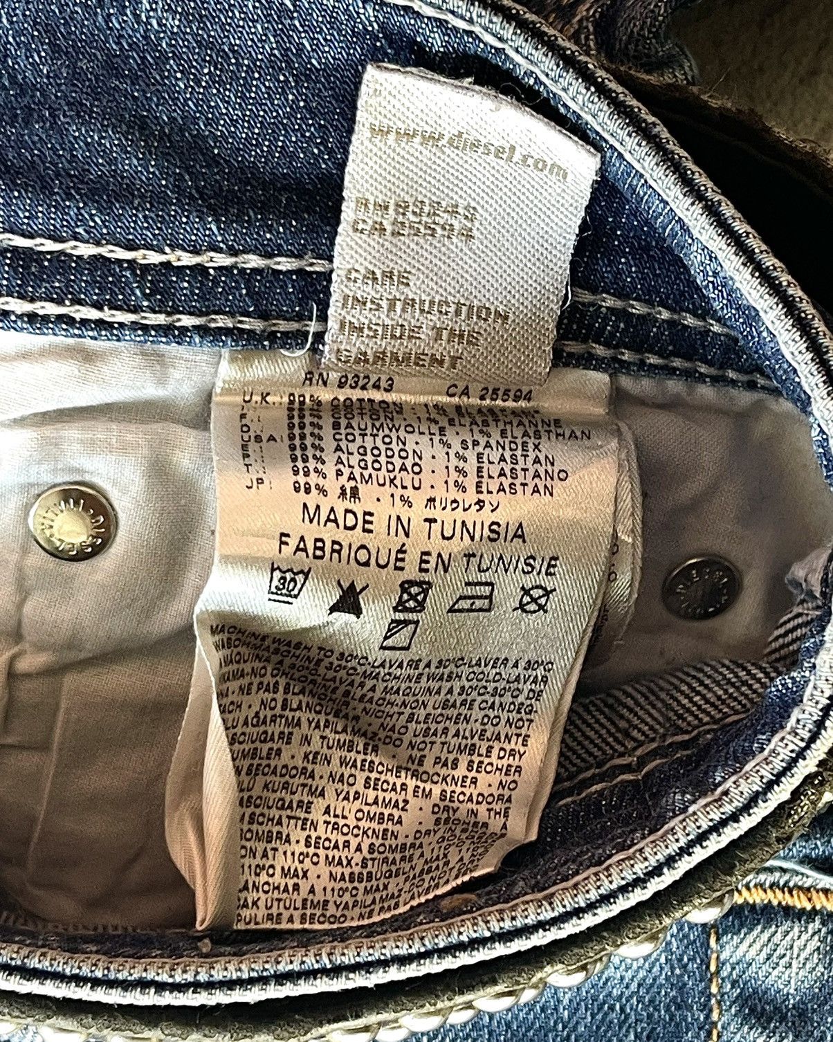 Diesel Diesel Zatiny Claw Mark Flared Size US 32 / EU 48 - 5 Thumbnail