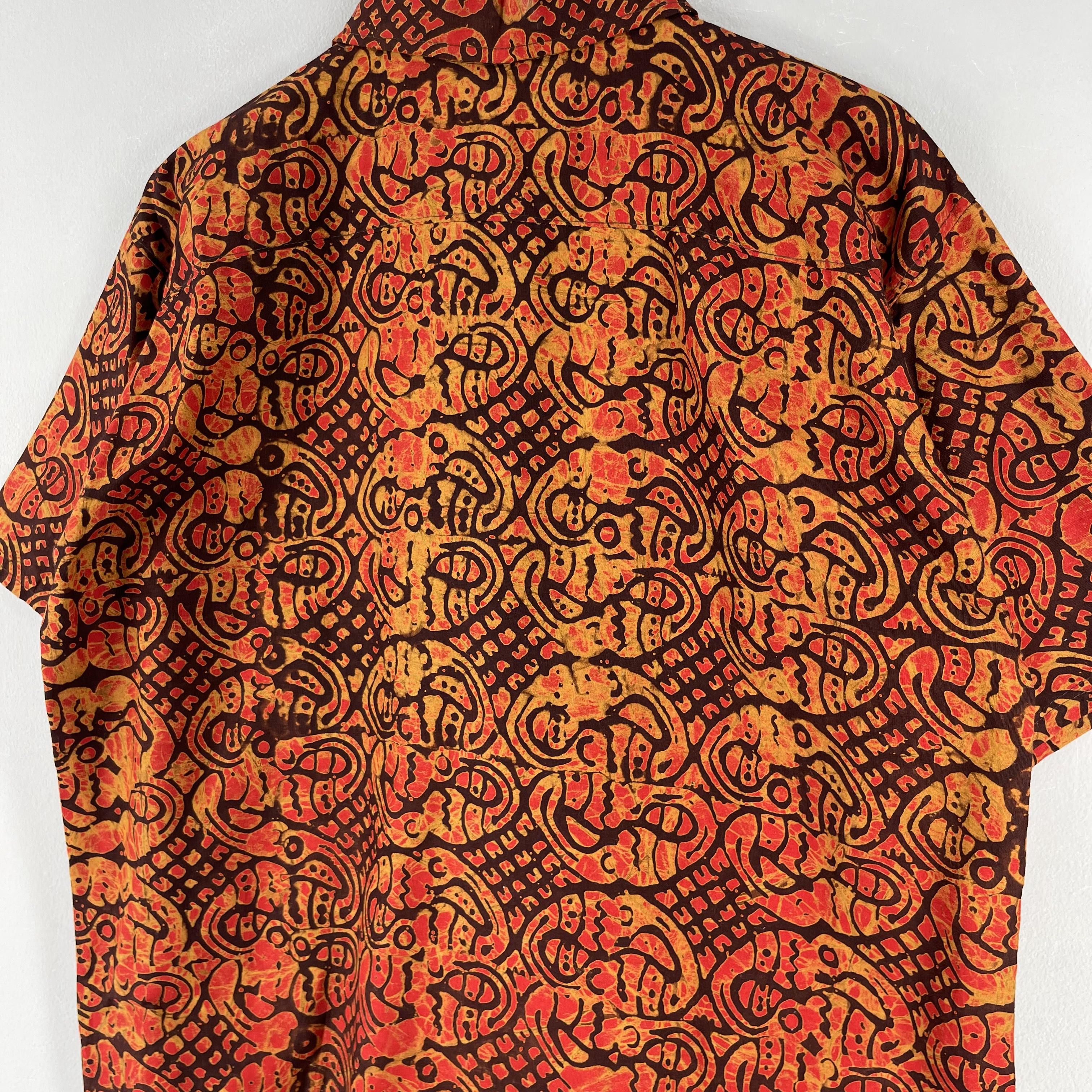 Japanese Brand Vintage 90's Abstract Psychobilly Pop Art Button Up Shirt Size US L / EU 52-54 / 3 - 6 Thumbnail