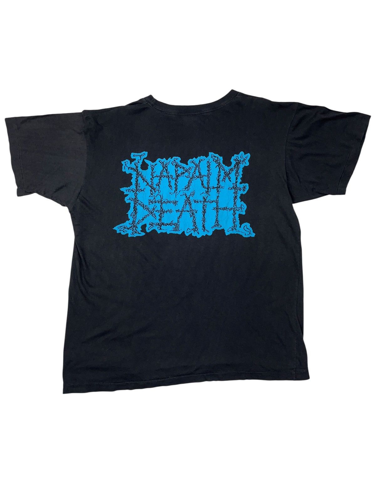 Band Tees Vintage 90s Napalm Death Life? T-shirt Carcass Nasum Brutal Size US XL / EU 56 / 4 - 2 Thumbnail