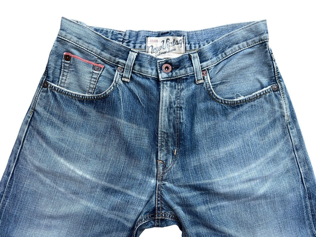 Edwin Vintage Edwin Selvedge Distressed Denim Jeans 36x34 Size US 36 / EU 52 - 8 Thumbnail