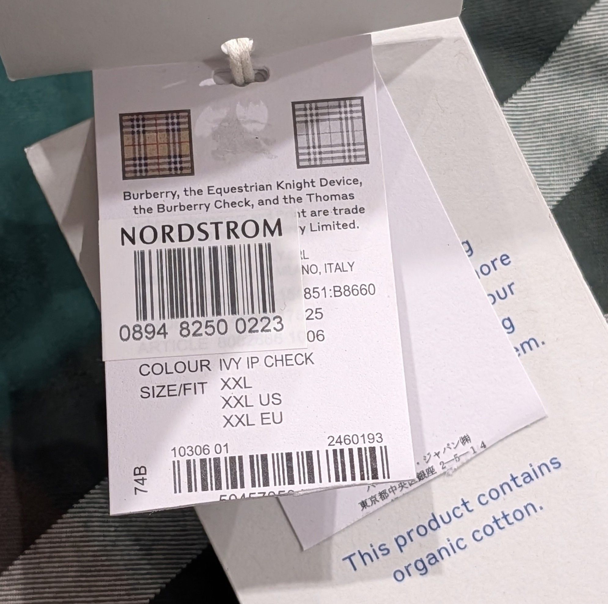 Burberry BURBERRY Check Pattern Twill Button Up Shirt Green 2XL Size US XXL / EU 58 / 5 - 8 Thumbnail