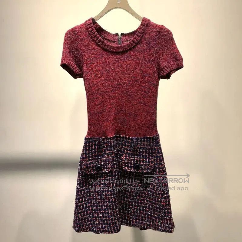 Versace Versace Red Wool Dress for Women . Size S / US 4 / IT 40 - 1 Thumbnail