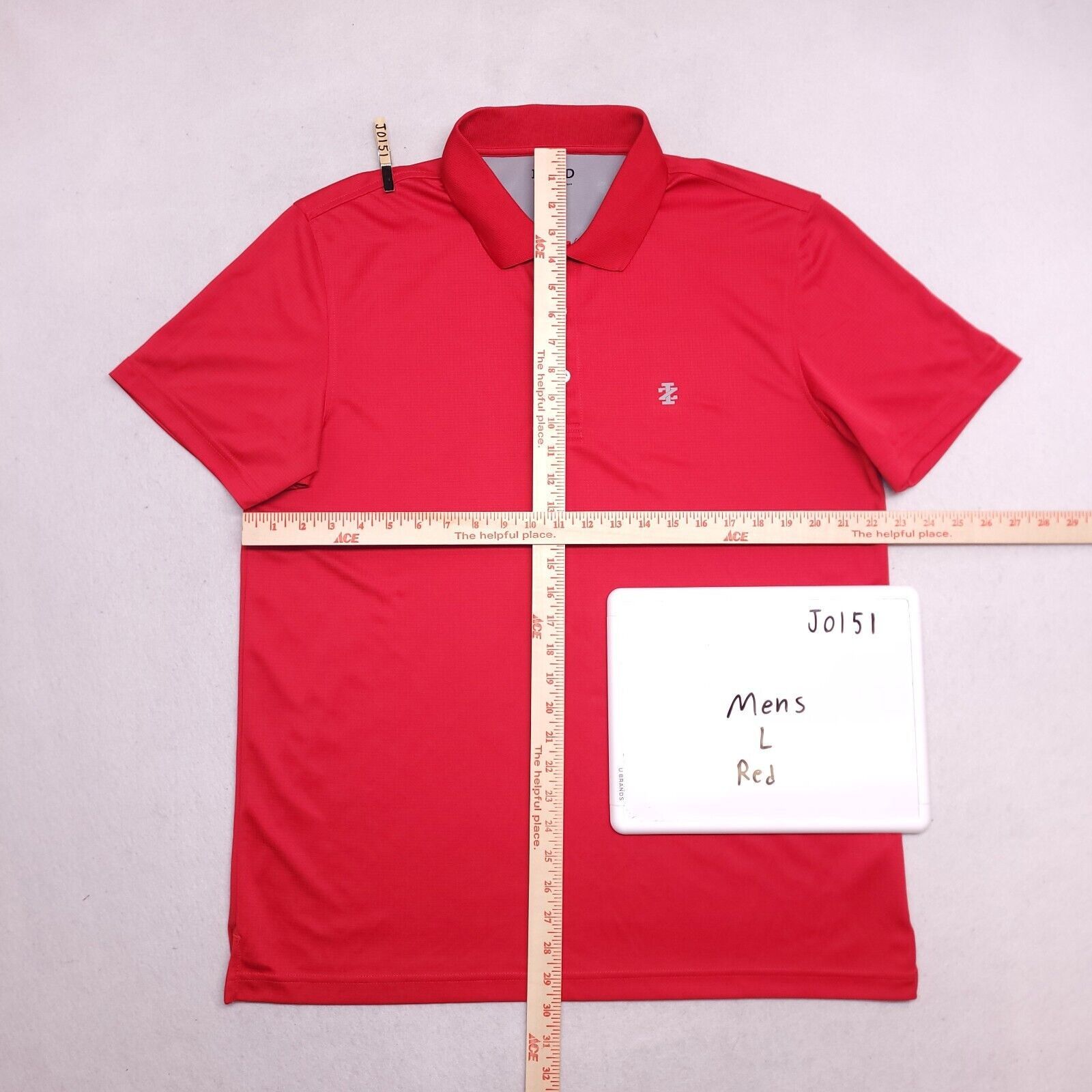 Izod IZOD Short Sleeve Pullover Polo Shirt Adult Mens Size L Red Size US L / EU 52-54 / 3 - 7 Thumbnail