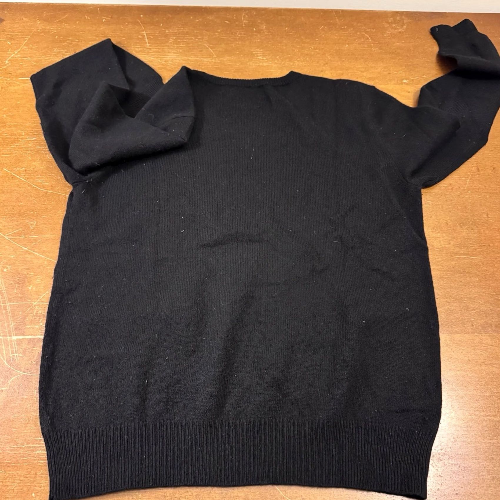 Polo Ralph Lauren VINTAGE Polo Ralph Lauren Sweater Mens Large Black Pullover Lambs Wool Long Sleeve Size US L / EU 52-54 / 3 - 3 Thumbnail