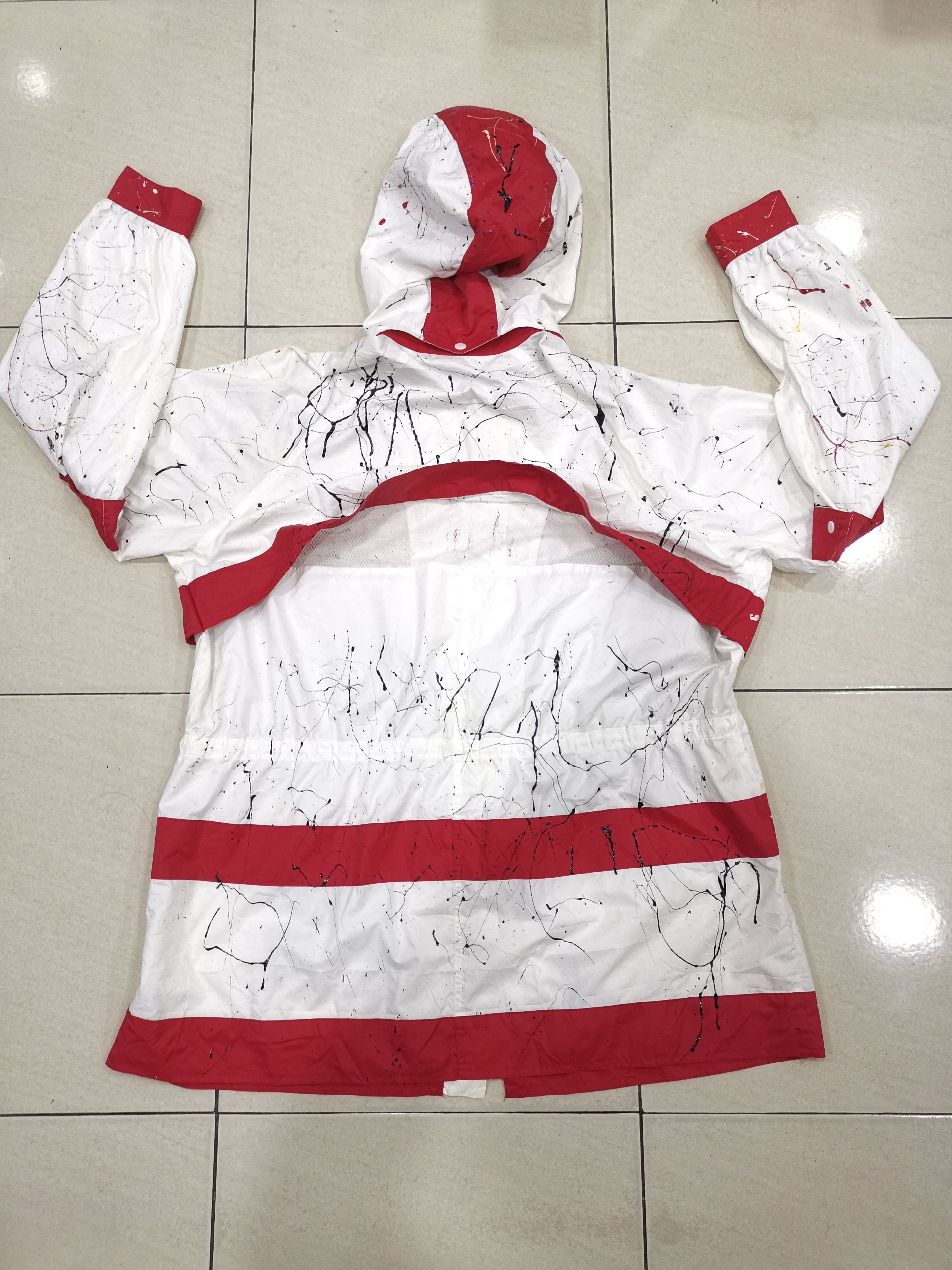 Balenciaga VTG Balenciaga BB SPELL OUT CUSTOM MADE PAINT SPLATTER Size US L / EU 52-54 / 3 - 7 Thumbnail
