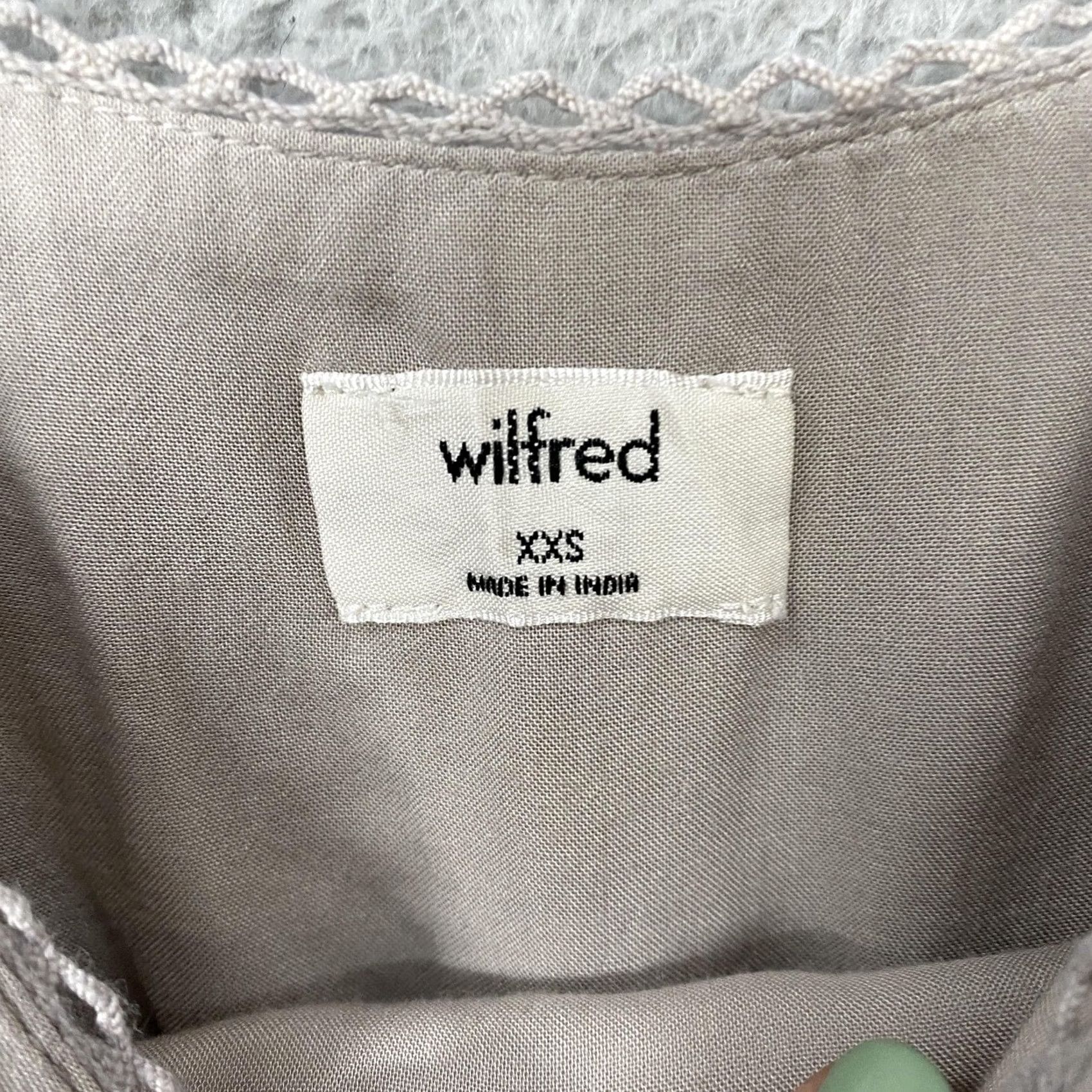 Vintage Wilfred Jumpsuit Womens XXS Beige V Neck Wide Leg Capsule Minimalist Aritzia Size XXS / US 00 / IT 34 - 6 Thumbnail