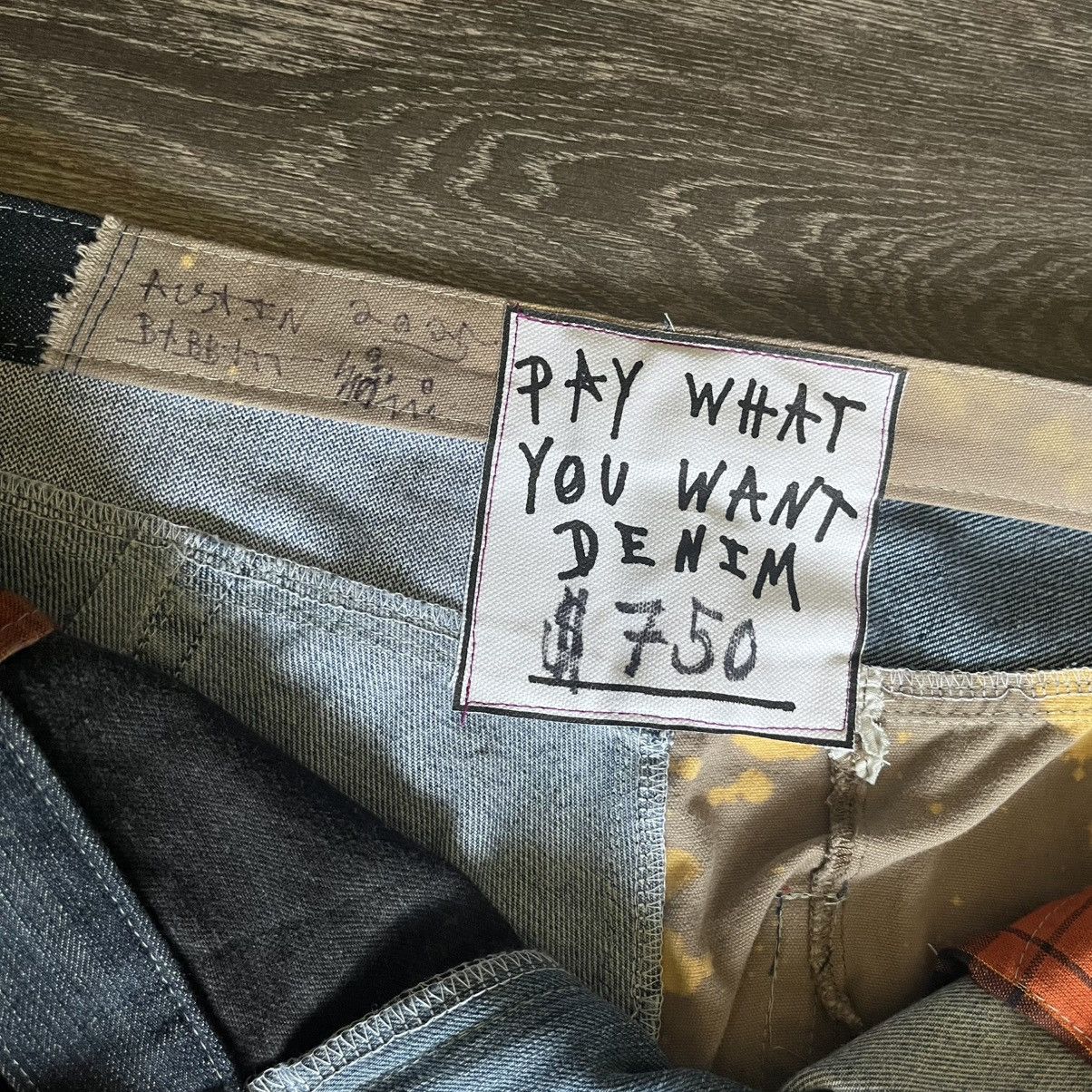 Asspizza Asspizza PWYW Pay What You Want Denim Jeans Patchwork Custom Size US 38 / EU 54 - 17 Thumbnail