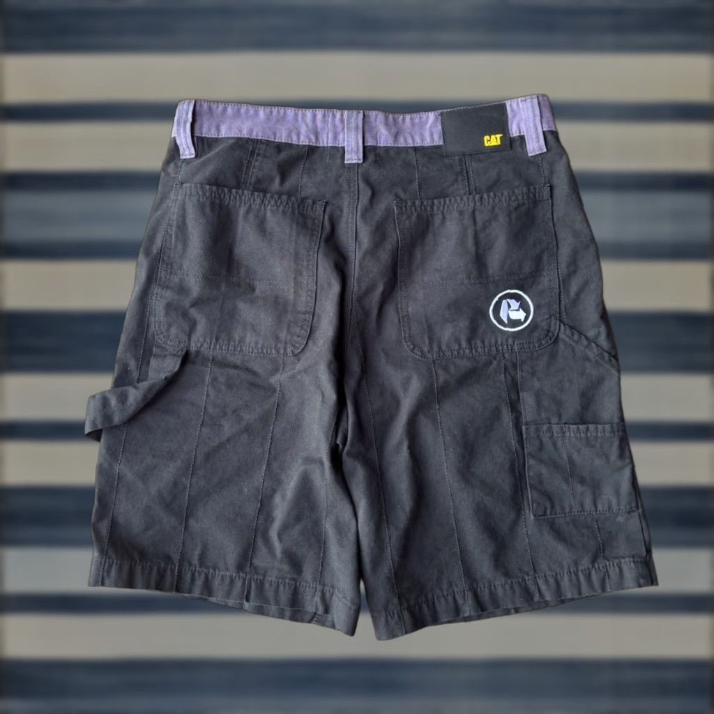 Vintage CAT X Reclaimed Carpenter Shorts Men’s 32 Relaxed Fit Grunge Black 100% Cotton Pocketed Jean Shorts Regular 32 Mens Size US 32 / EU 48 - 1 Thumbnail