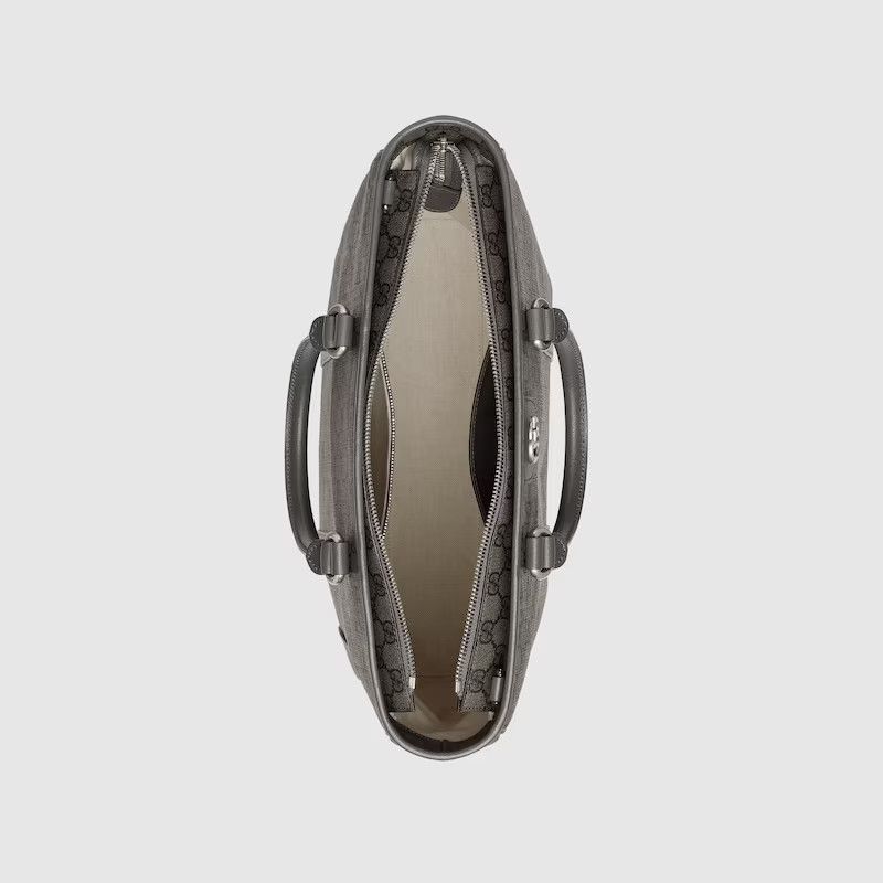 Gucci o1s1wg110225 Size:OS / Ophidia Medium Tote Bag in Grey/Black Size ONE SIZE - 7 Thumbnail