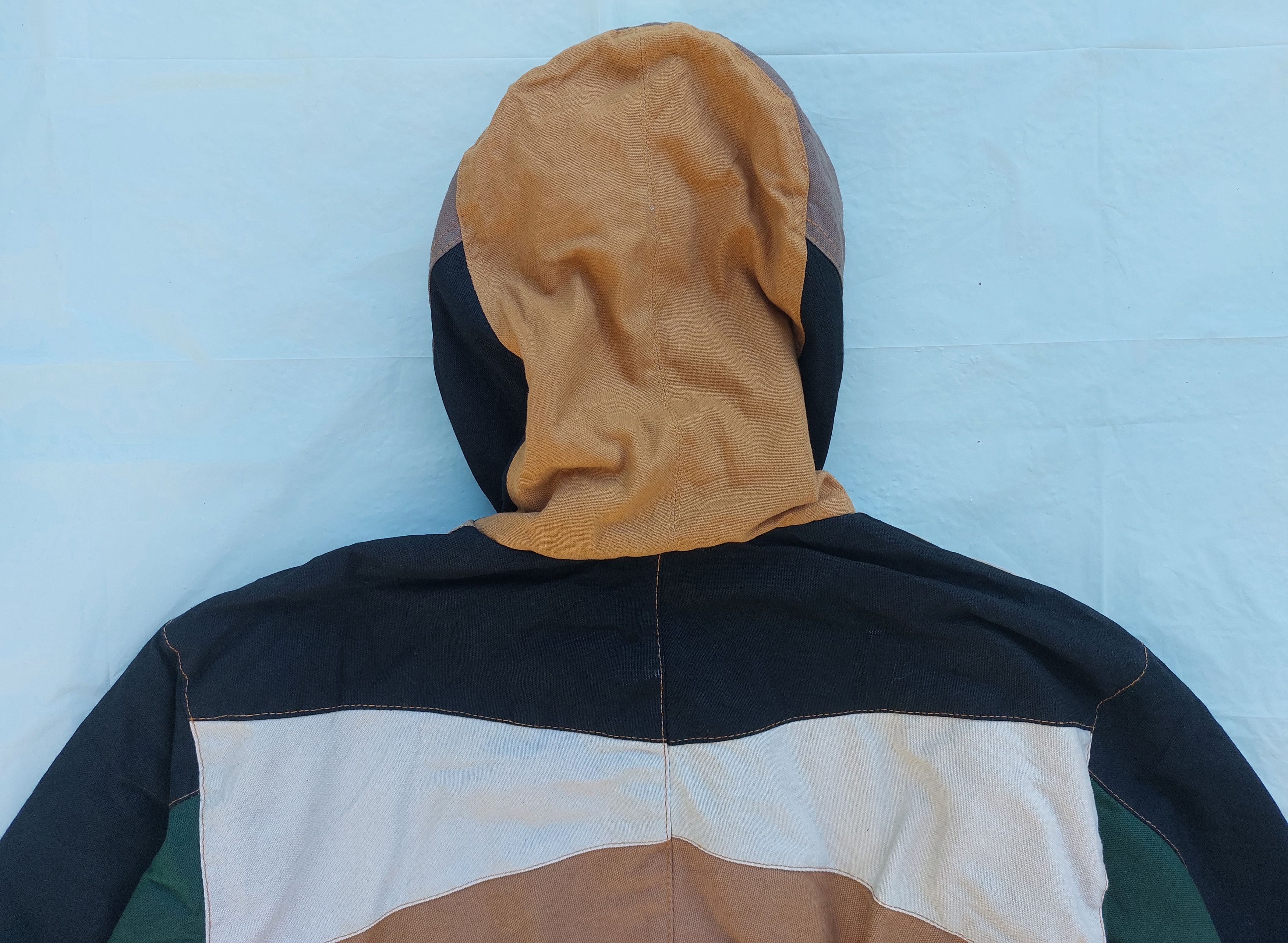 Carhartt CARHARTT REWORKED custom made patchwork hoodie jacket Size US M / EU 48-50 / 2 - 6 Thumbnail