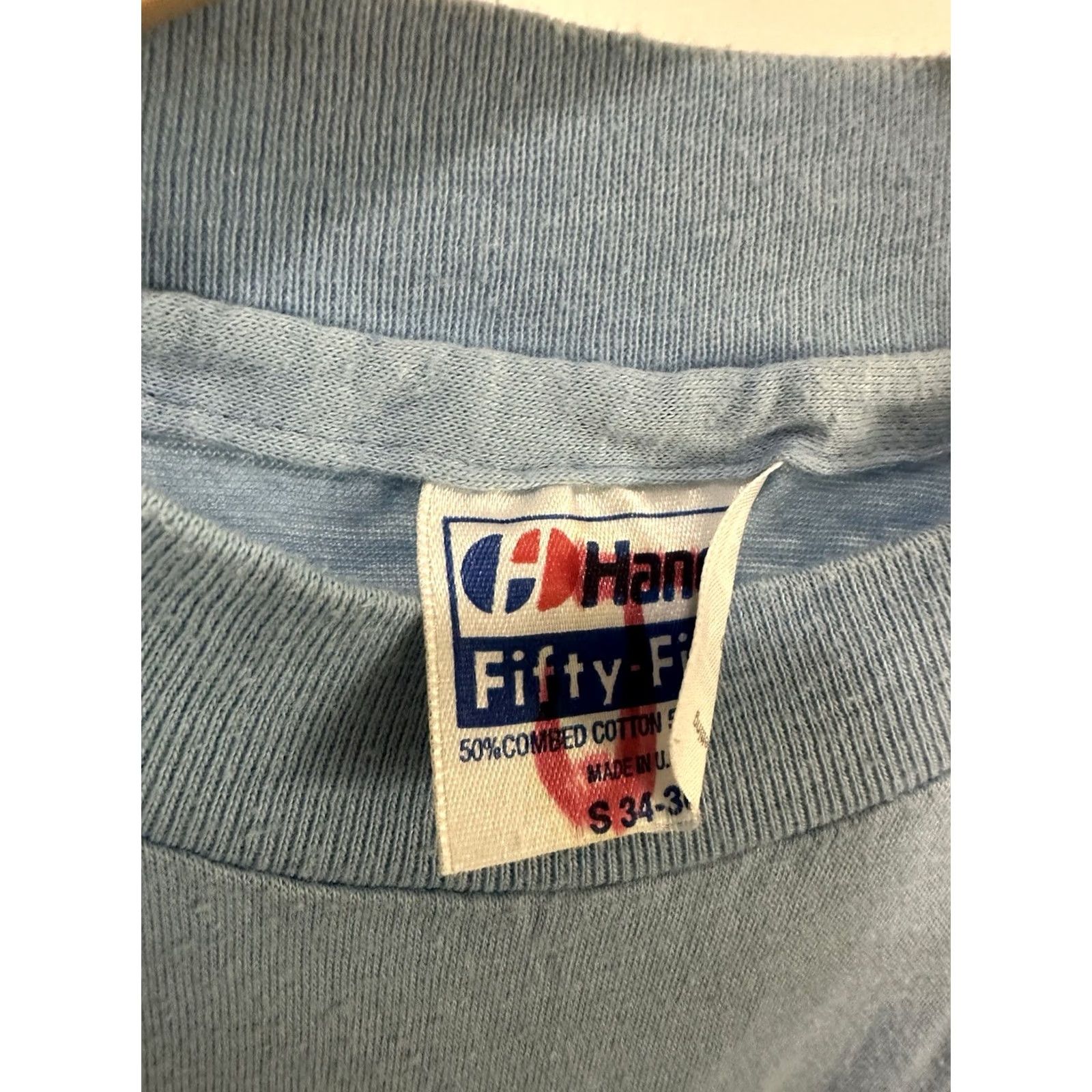 Hanes Hanes T-Shirt Short Sleeve 5050 VTG 80s Coastal Academy Summer Reading Champion Blue Size S Mens Size US S / EU 44-46 / 1 - 3 Thumbnail