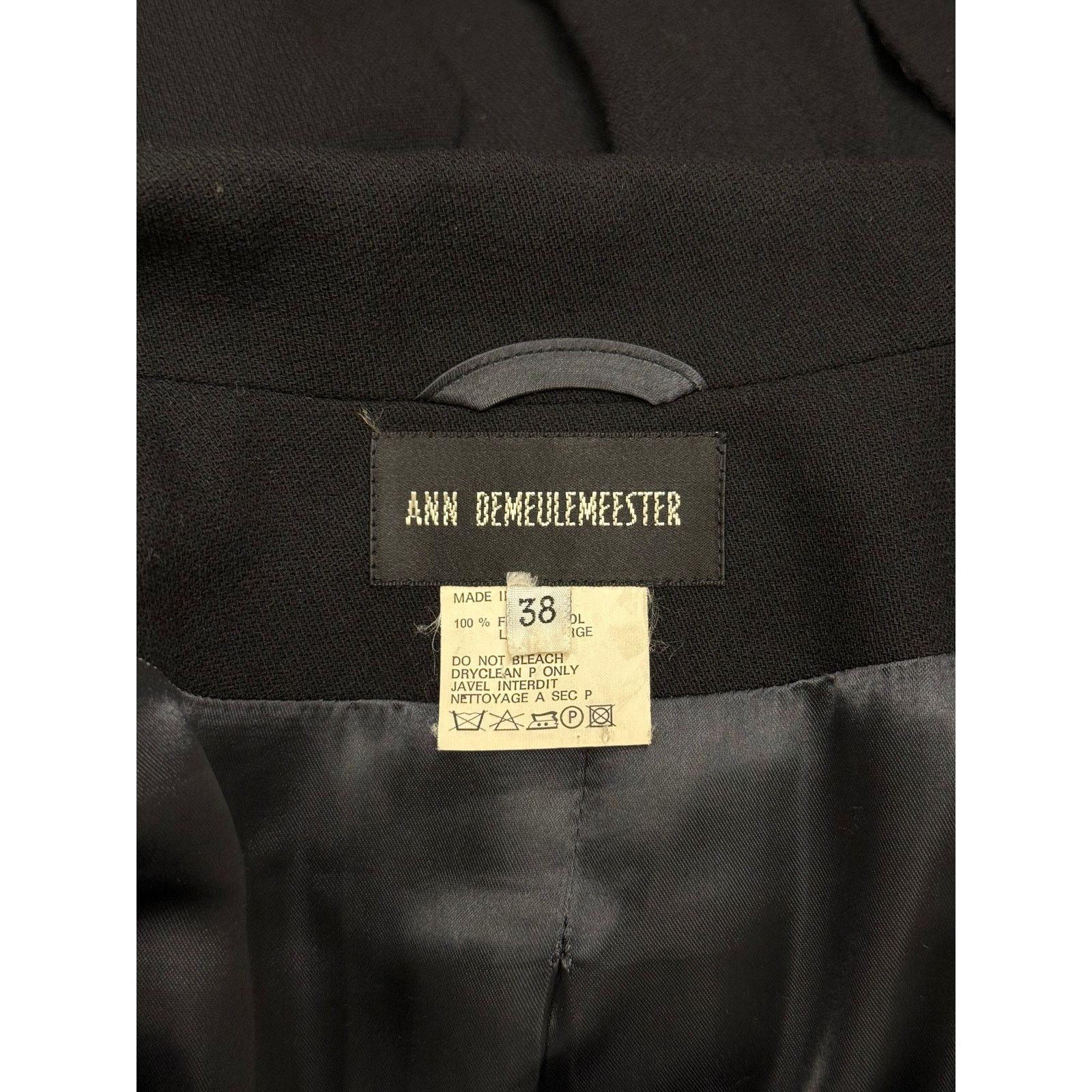 Ann Demeulemeester 2000s Ann Demeulemeester fishtail wool coat Size S / US 4 / IT 40 - 10 Thumbnail