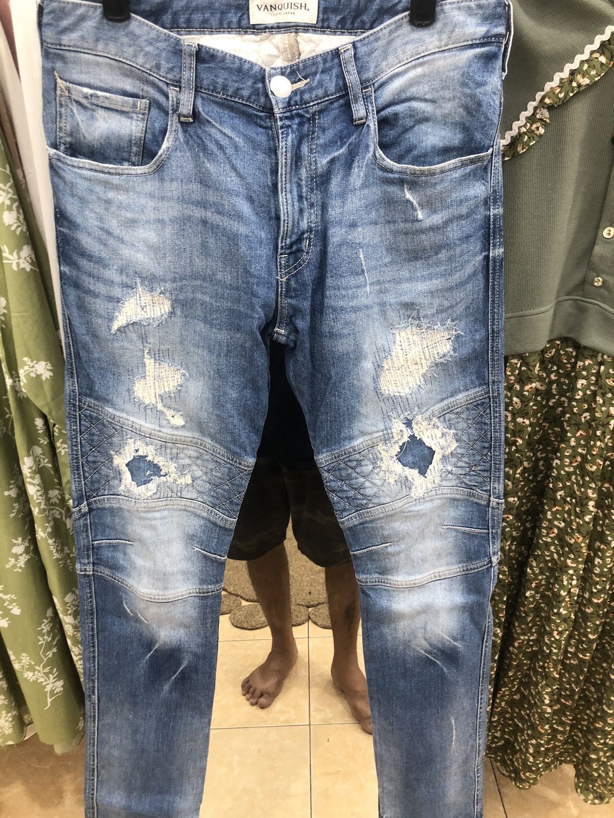 Japanese Brand × Vanquish Vanquish Japan Biker Ripped Denim Size US 32 / EU 48 - 4 Thumbnail