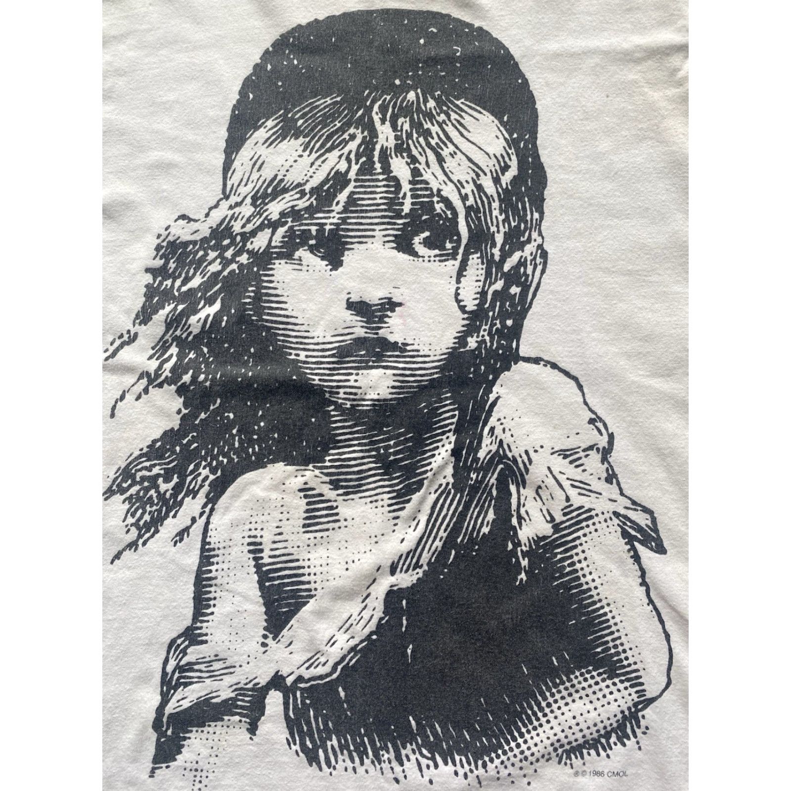 Hanes VINTAGE Hanes XL White Shirt Mens 1980s Les Miserables Movie 1986 T-Shirt Short Sleeve White 80s Theme Hanes XL Mens Shirt Size US XL / EU 56 / 4 - 4 Thumbnail