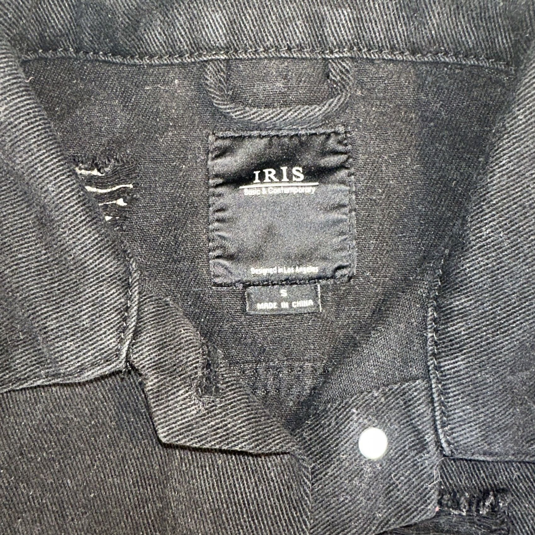 Vintage VINTAGE Iris Basic Jacket Women Small Black Iris Shirt Size 28" / US 6 / IT 42 - 2 Thumbnail