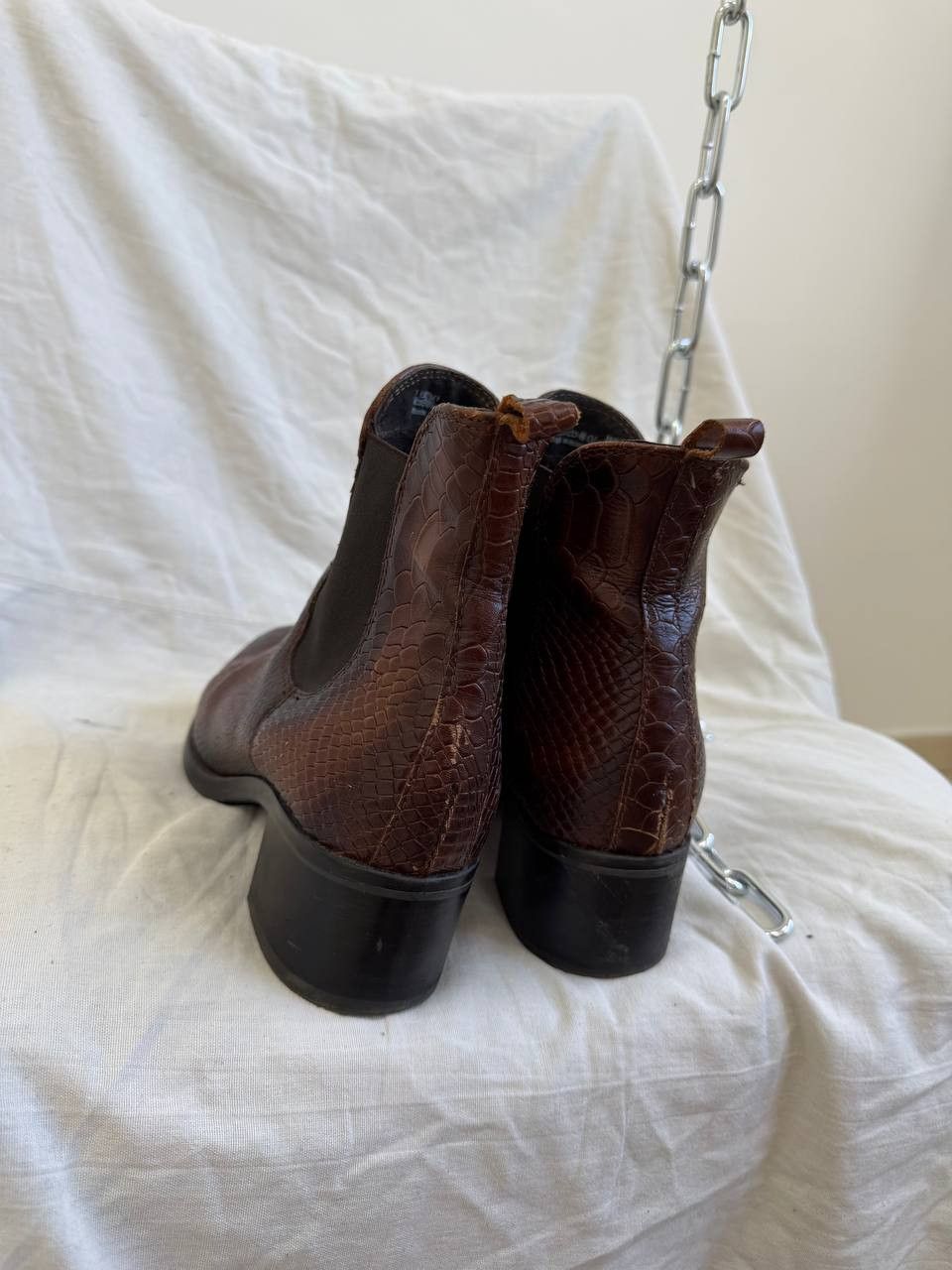 Hedi Slimane Avant Garde hedi slimane Leather Pythone leather y2k vintage Size US 6 / EU 39 - 12 Thumbnail