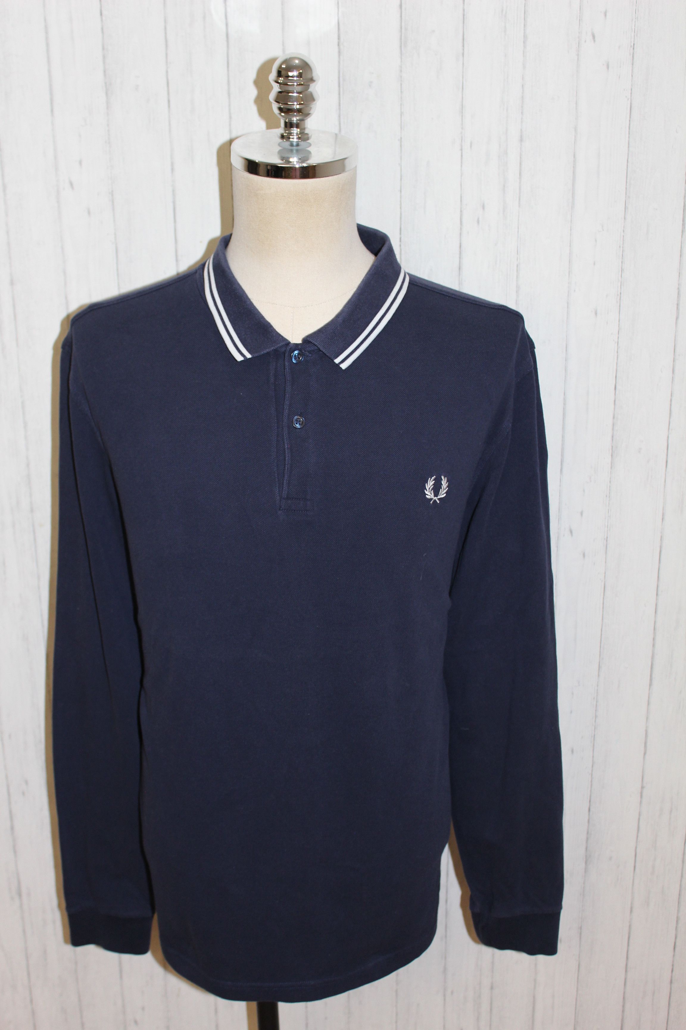 Fred Perry Fred Perry Long Sleeve Black Polo Shirt Size US XXL / EU 58 / 5 - 2 Thumbnail