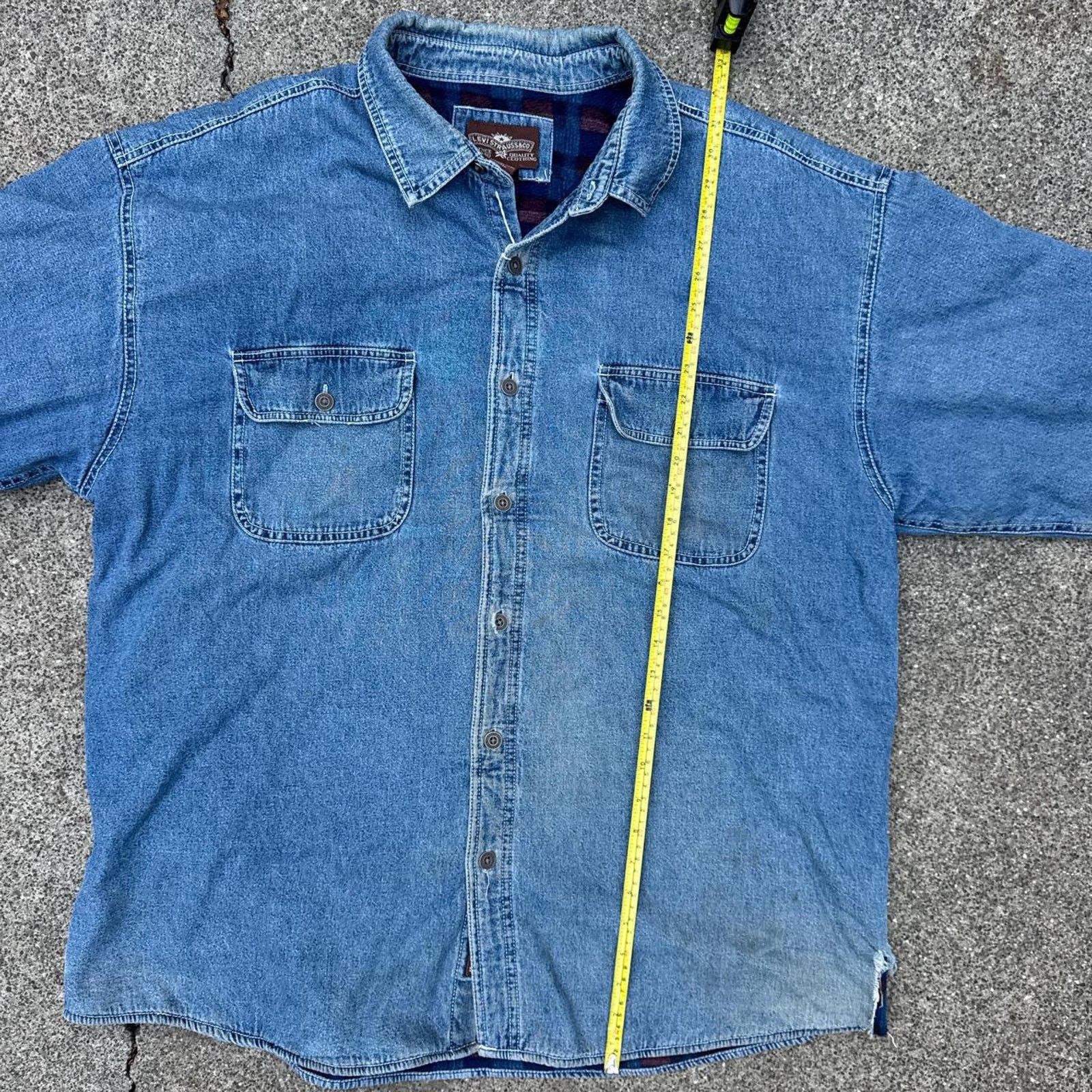 Levi's Levi’s Denim Flannel-Lined Jacket – Size XXL Size US M / EU 48-50 / 2 - 7 Thumbnail