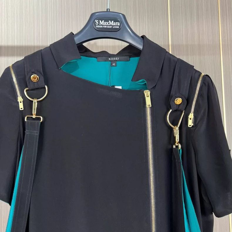 Gucci Gucci Mulberry silk dress 2504-Nextarrow Size M / US 6-8 / IT 42-44 - 3 Thumbnail
