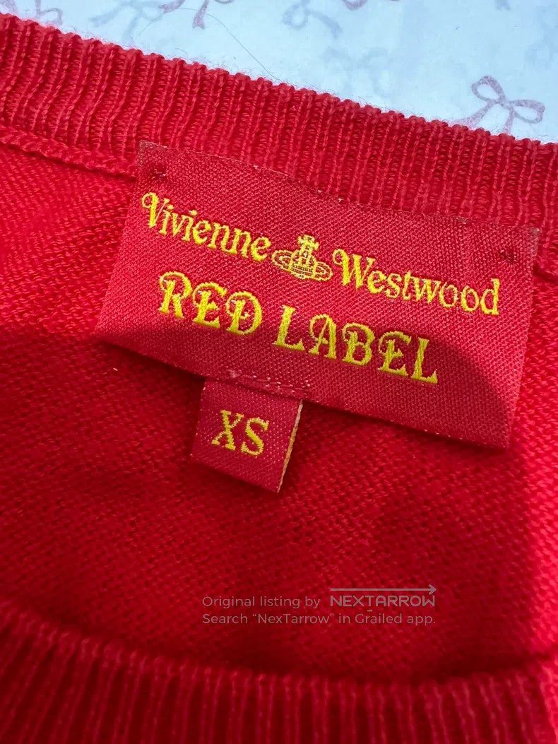 Vivienne Westwood Vivienne Westwood Red Knit Short Sleeve Size XS / US 0-2 / IT 36-38 - 7 Thumbnail