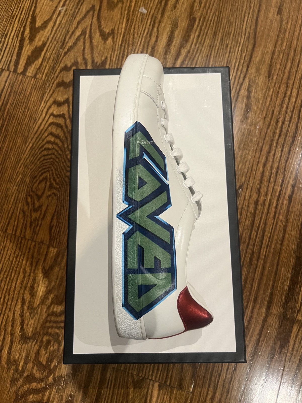 Gucci Gucci Ace “LOVED” Sneaker Size US 11 / EU 44 - 3 Thumbnail
