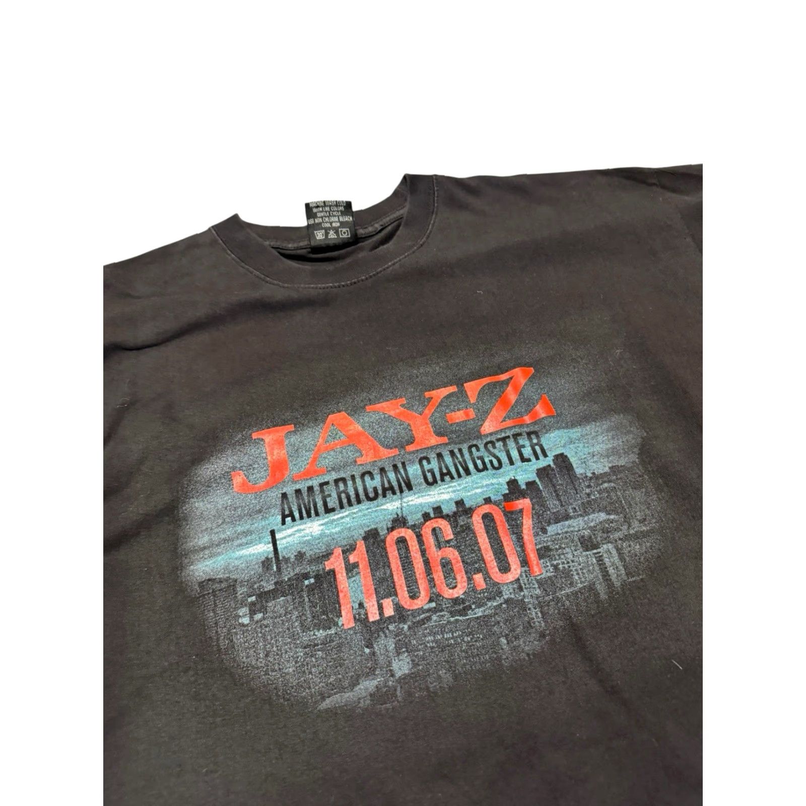 Fruit Of The Loom VINTAGE Jay-Z American Gangster Promo T-Shirt 2XL Album Tracklist Rap Tee 2007 Size US XXL / EU 58 / 5 - 4 Thumbnail