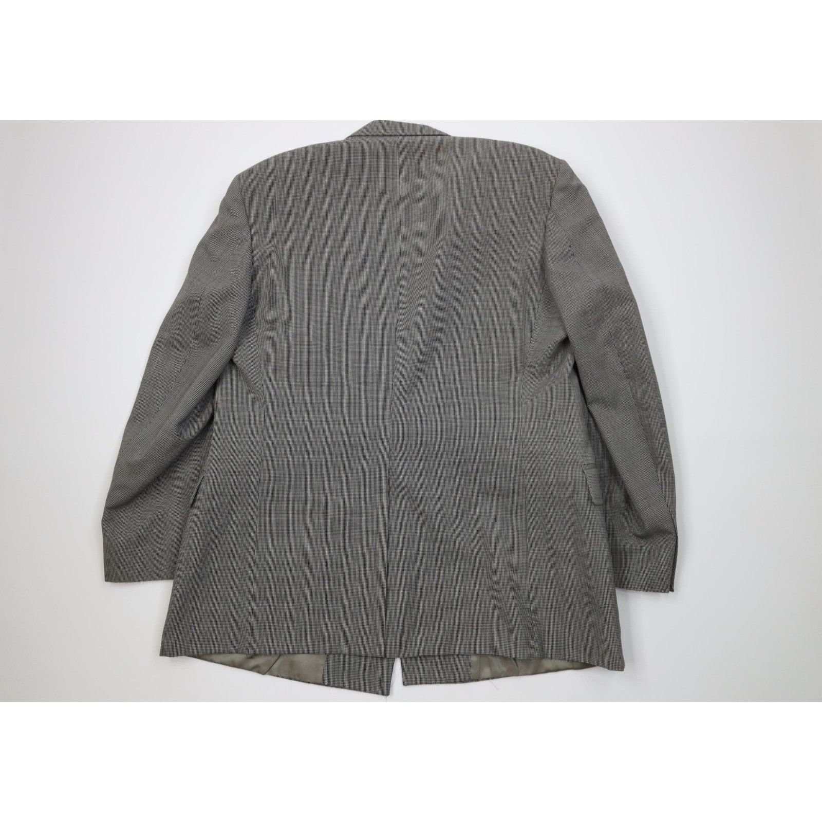 Vintage Vintage 80s 90s 2 Piece Double Breasted Suit Wedding Size 46L - 9 Thumbnail