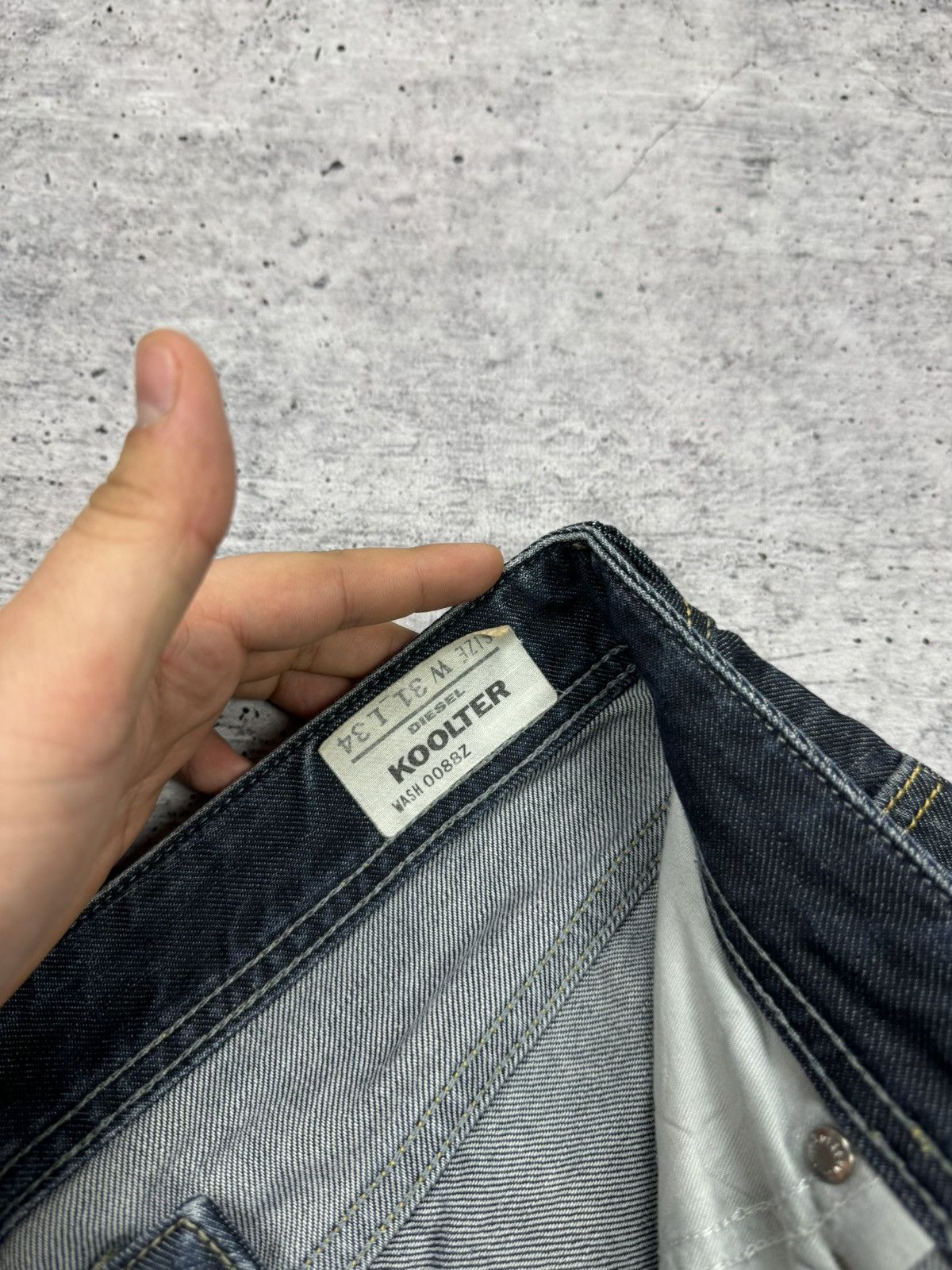 Diesel Vintage Diesel 90’s Y2K Style Classic Dark Blue Jeans Pants Size US 31 - 11 Thumbnail
