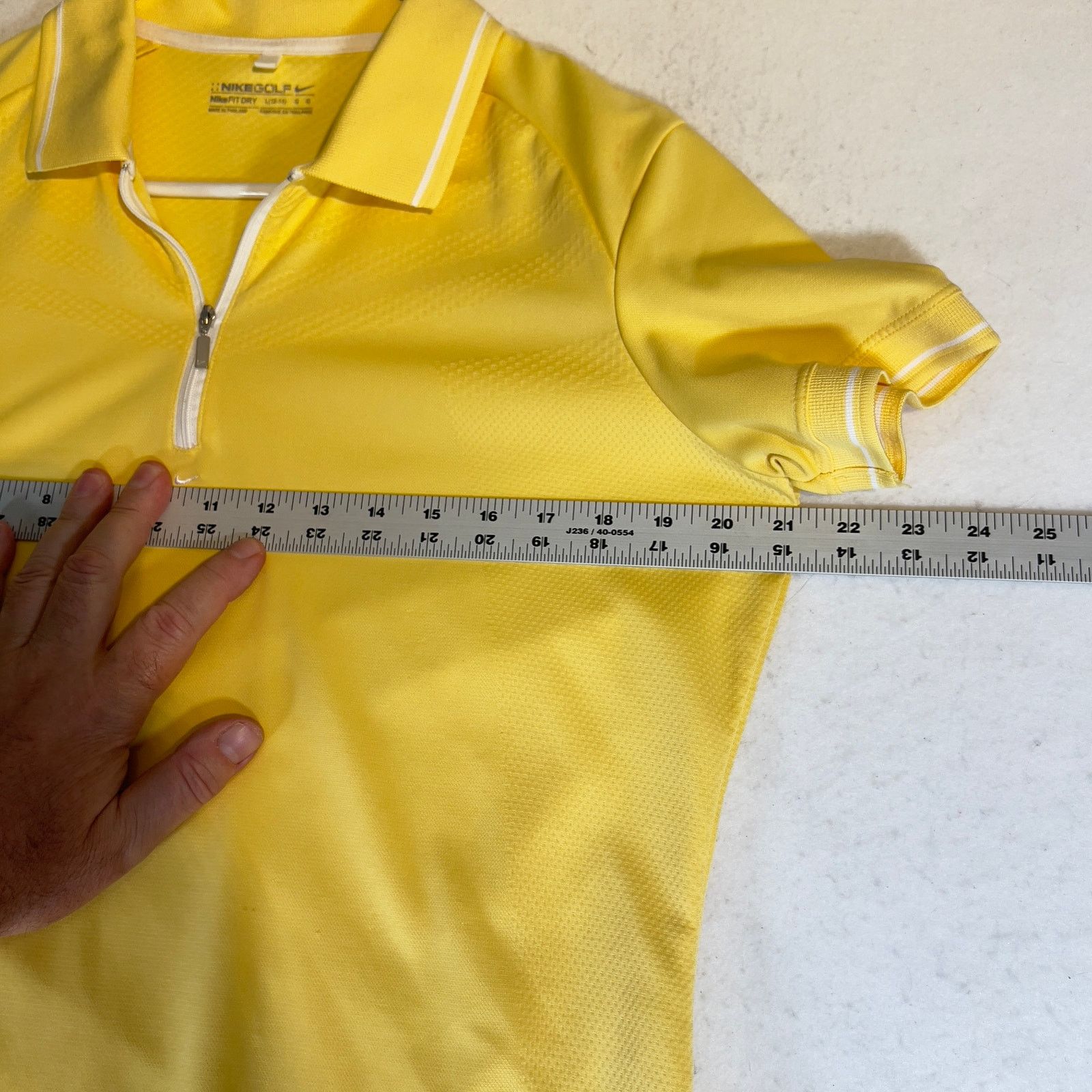 Nike Nike Golf Fit Dry 1/4 Zip Polo Woman L Wicking Yellow PASTEL Size L / US 10 / IT 46 - 8 Thumbnail