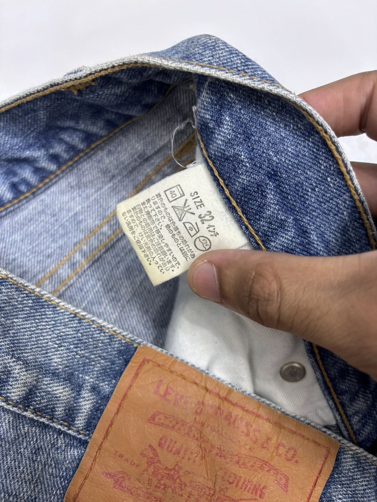 Kapital 🔥LEVIS Y2K REGULAR FIT DISTRESSED DENIM JEANS Size US 32 / EU 48 - 12 Thumbnail