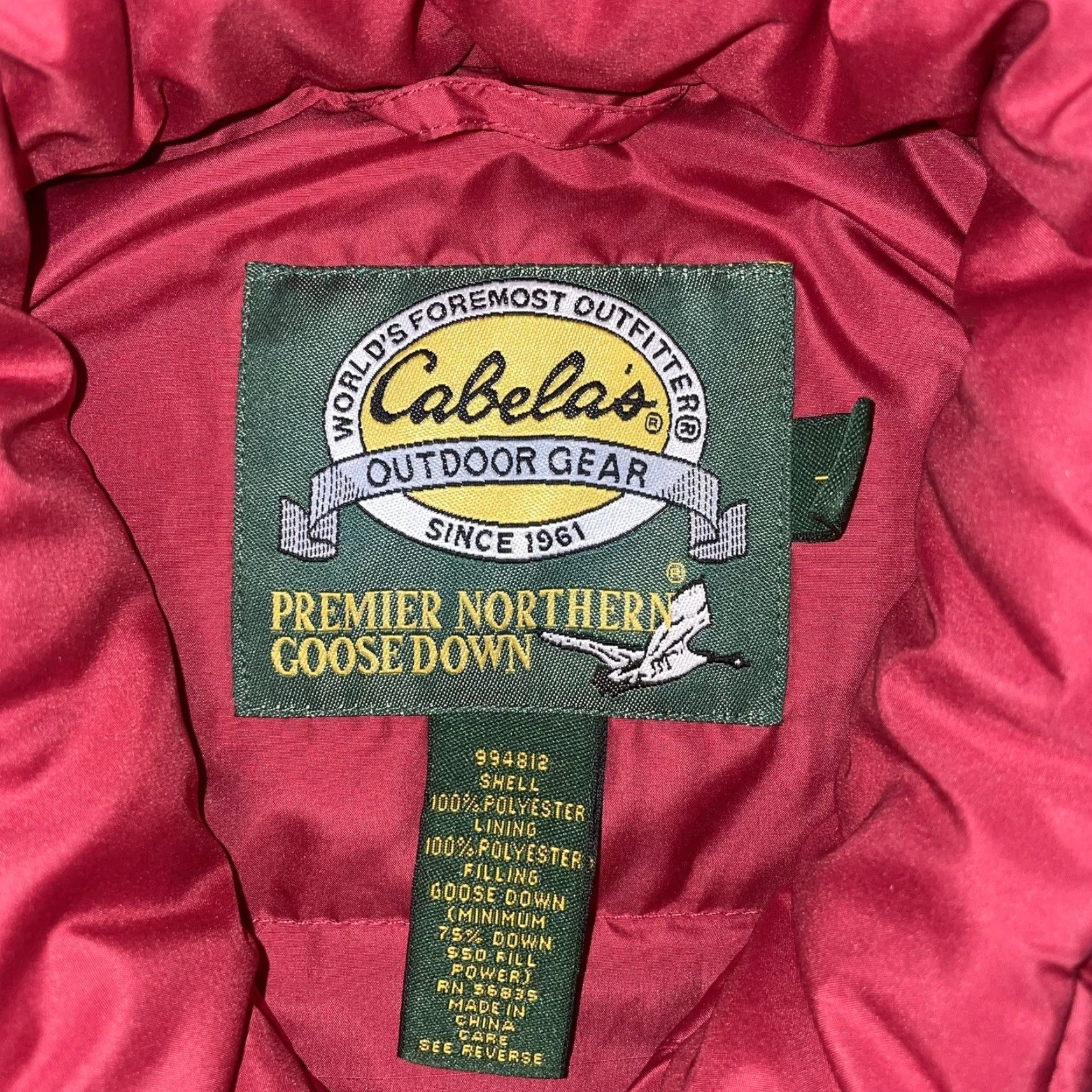 Vintage Cabela's Premier Northern Goose Down Puffer Vest Womens M Regular Red Pink Nylon Vest Size M / US 6-8 / IT 42-44 - 4 Thumbnail