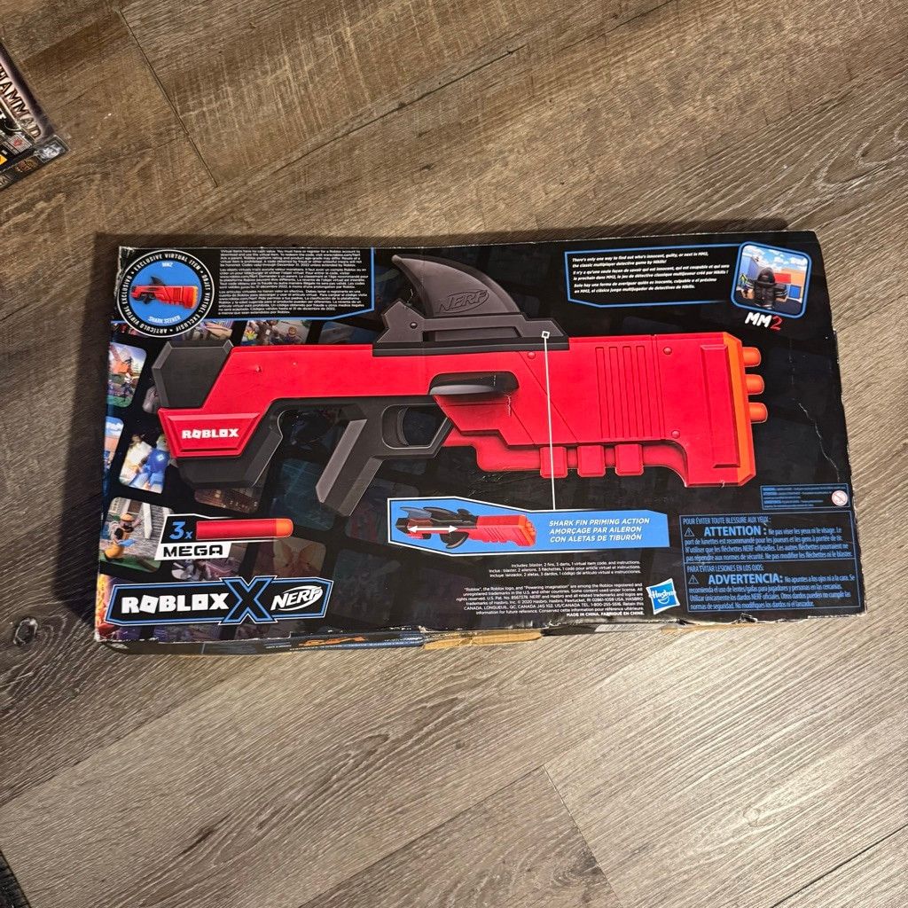 NEFF NERF X Roblox MM2 Shark Seeker Gun With Codes Size ONE SIZE - 6 Thumbnail