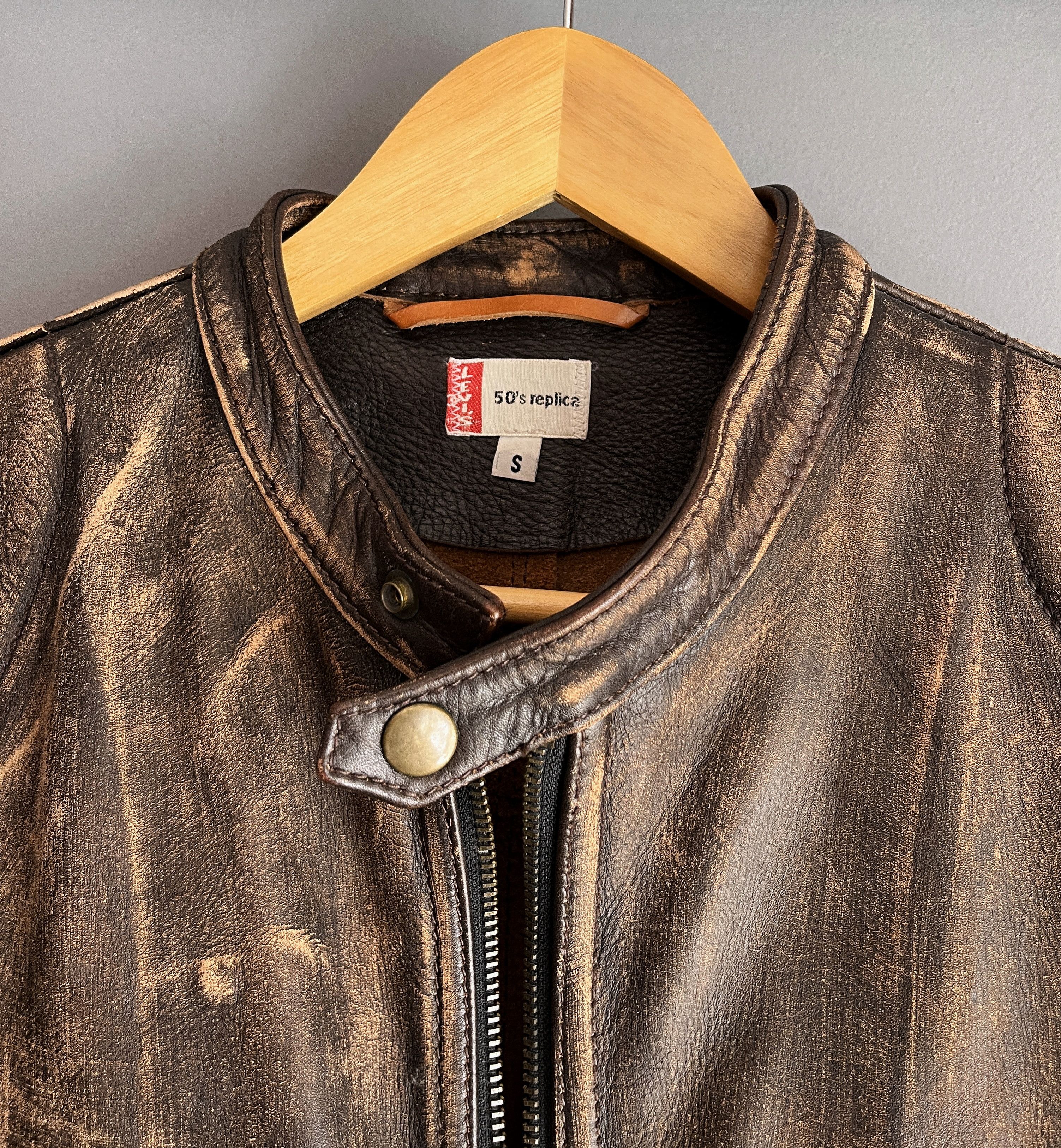 Levi's Levi's Motorcycle Leather Jacket Vultures V8 Bonnieville Size US S / EU 44-46 / 1 - 6 Thumbnail