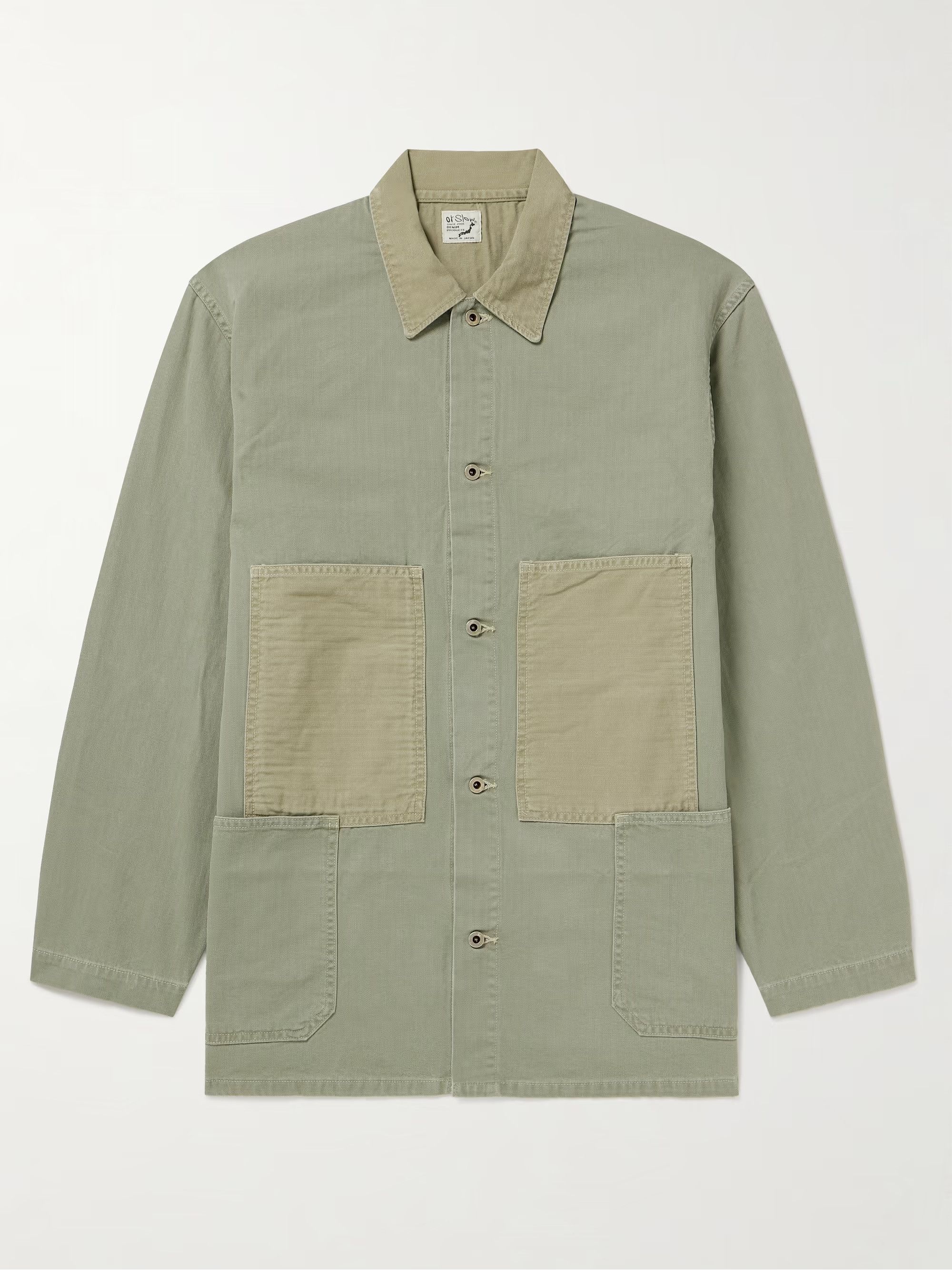 Orslow 💚 Orslow Herringbone Utility Coverall Jacket Green NEW Size US L / EU 52-54 / 3 - 1 Thumbnail